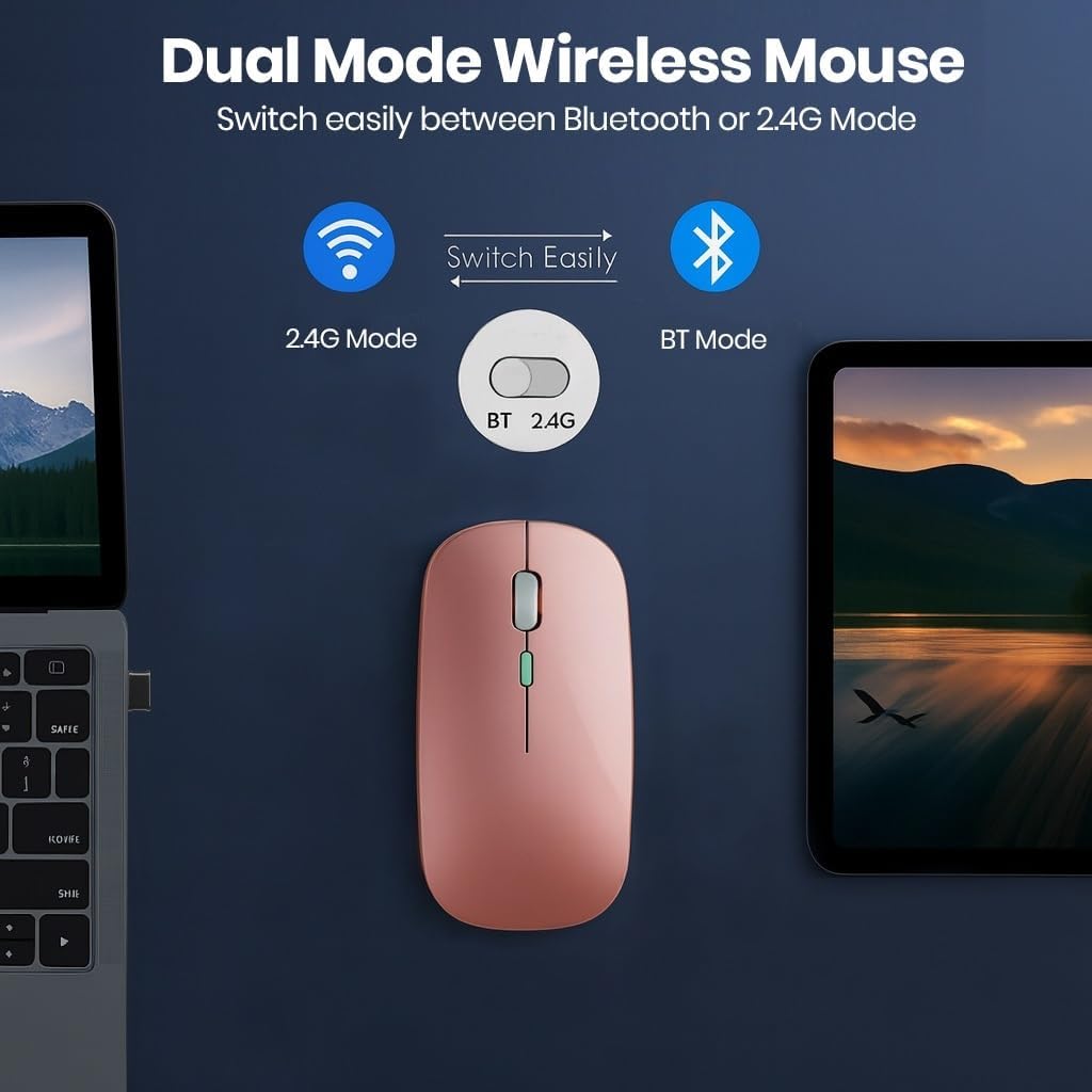 Thumbnail 3 de GLOBAL TECH Wireless Bluetooth Mouse 800/1200/1600 DPI