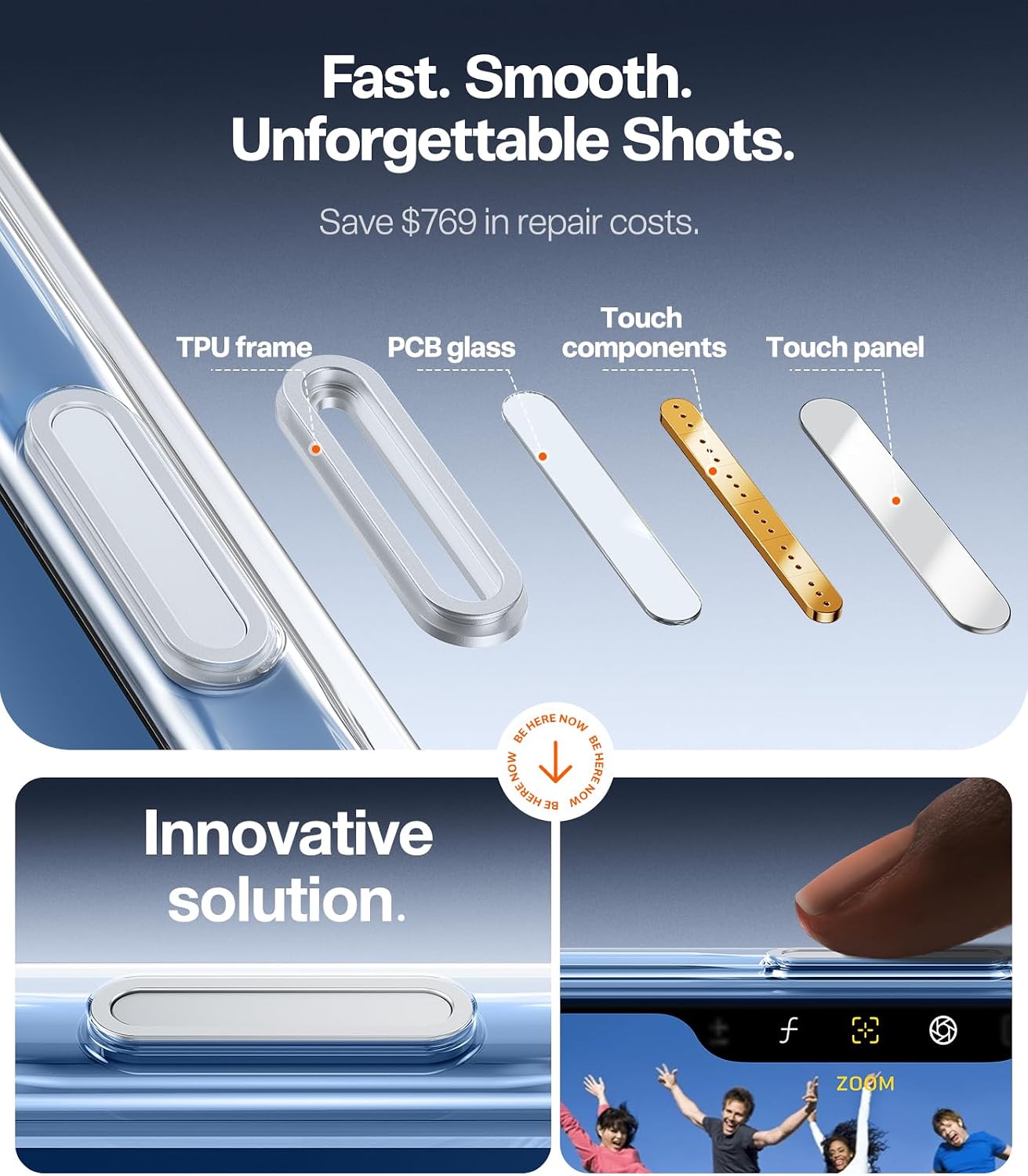 Detalle 2 de TORRAS Ostand iPhone 17 Case Clear
