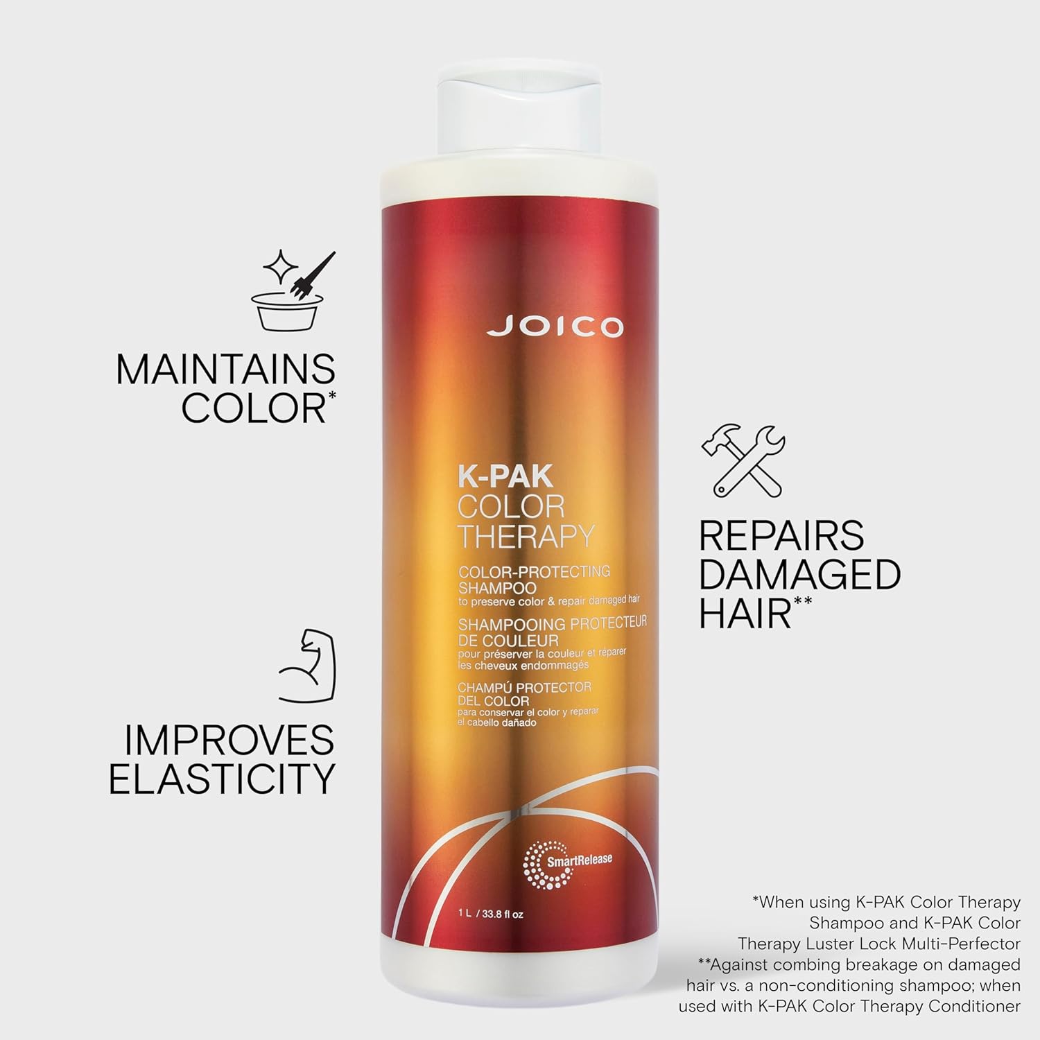 Detalle de Joico K-PAK Color Therapy Color-Protecting Shampoo for Color-Treated Hair
