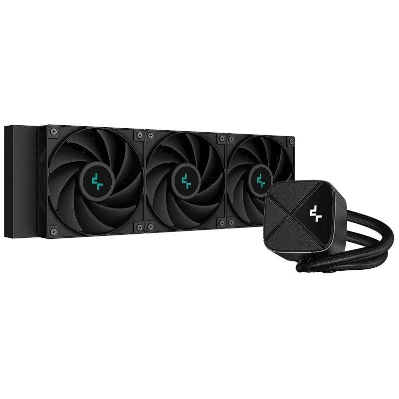 Detalle de DeepCool LS720S Zero Dark: Kit AIO 360mm Negro para CPU Intel/AMD