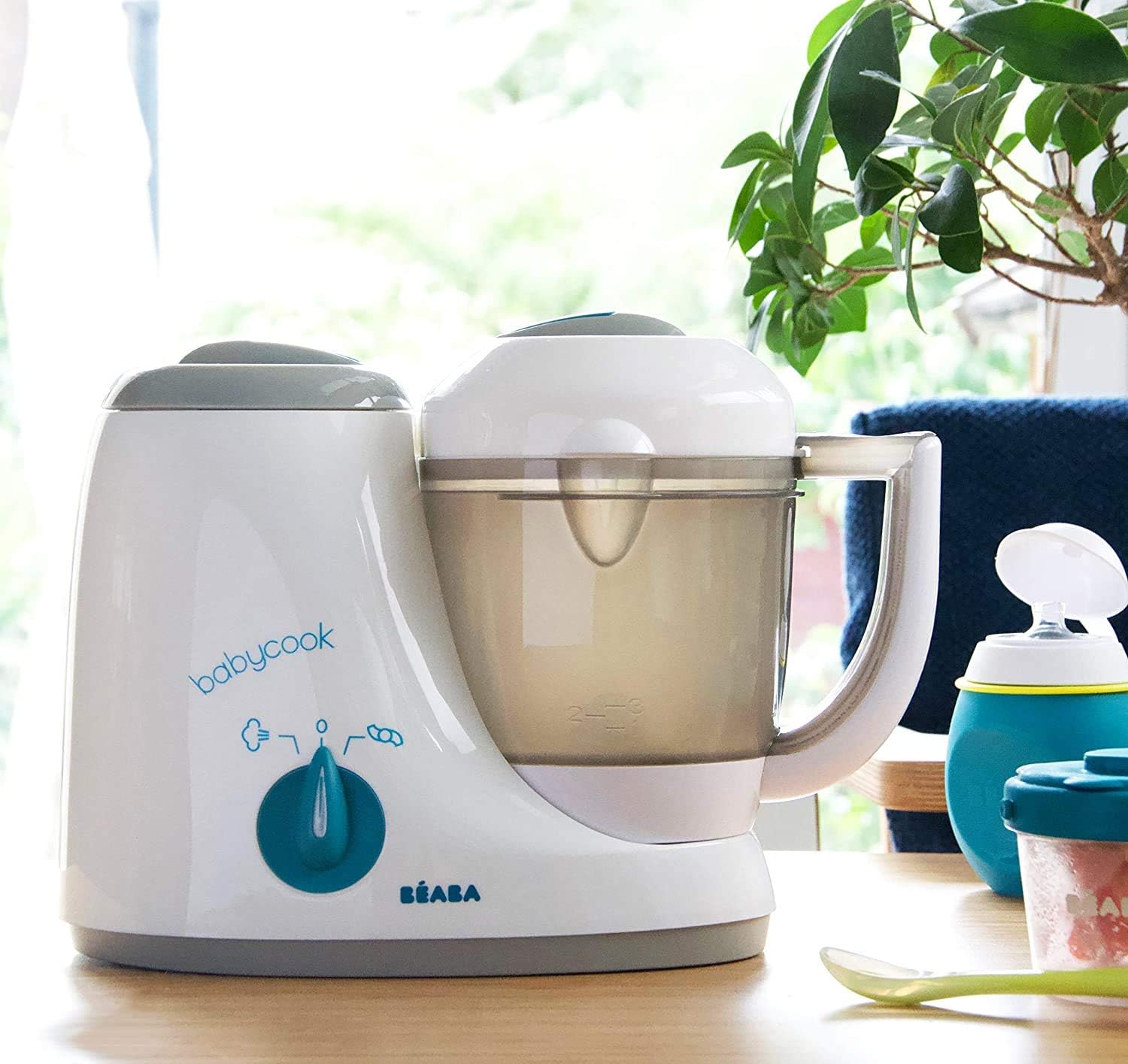Detalle de BÉABA Babycook Original 4 in 1: Cuocipappa per neonati – cottura a vapore, frullare, scongelare e riscaldare