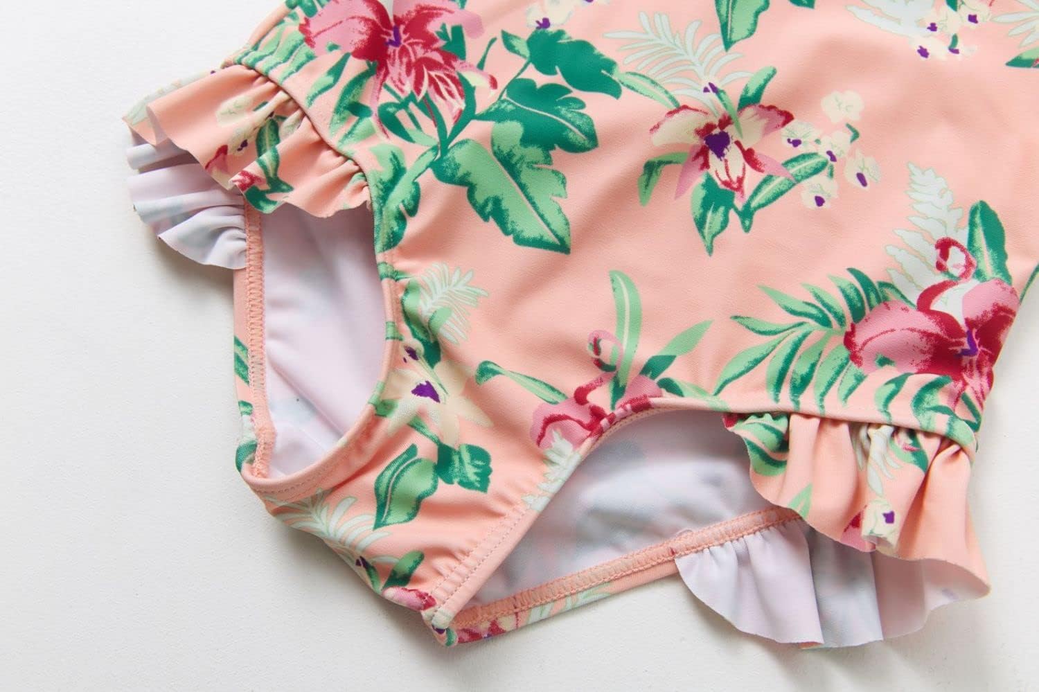 Thumbnail 4 de BONVERANO kleiner Mädchen Schwimmanzug mit UV-Schutz, Blumenmuster & Sonnenhut