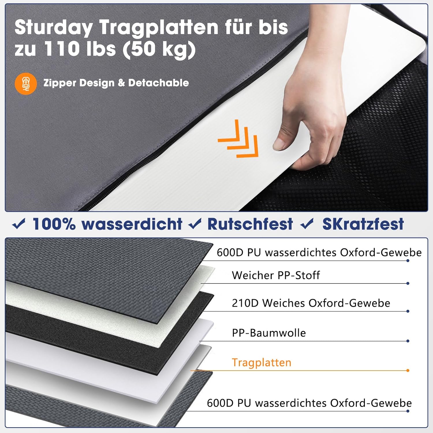 Thumbnail 4 de MIXJOY Hunde Autositz 73x56 cm