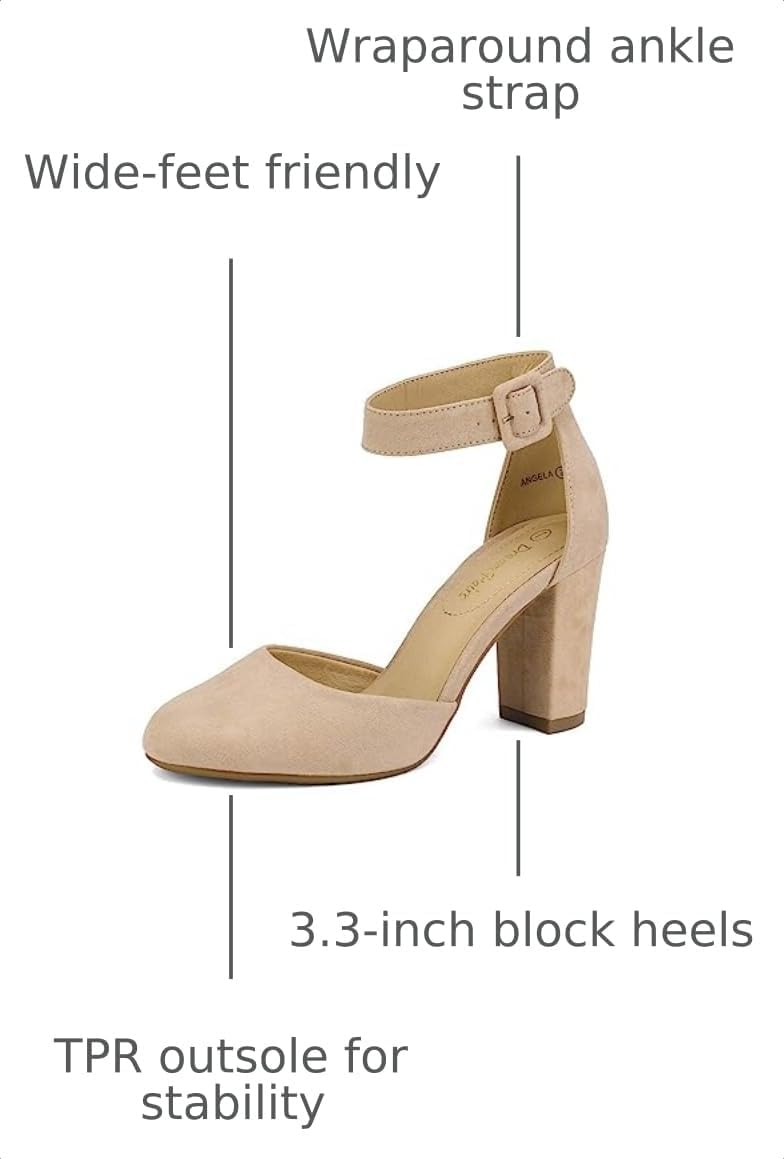 Detalle de DREAM PAIRS High Heel Wedding Pumps 3.3in ðŸ‘
