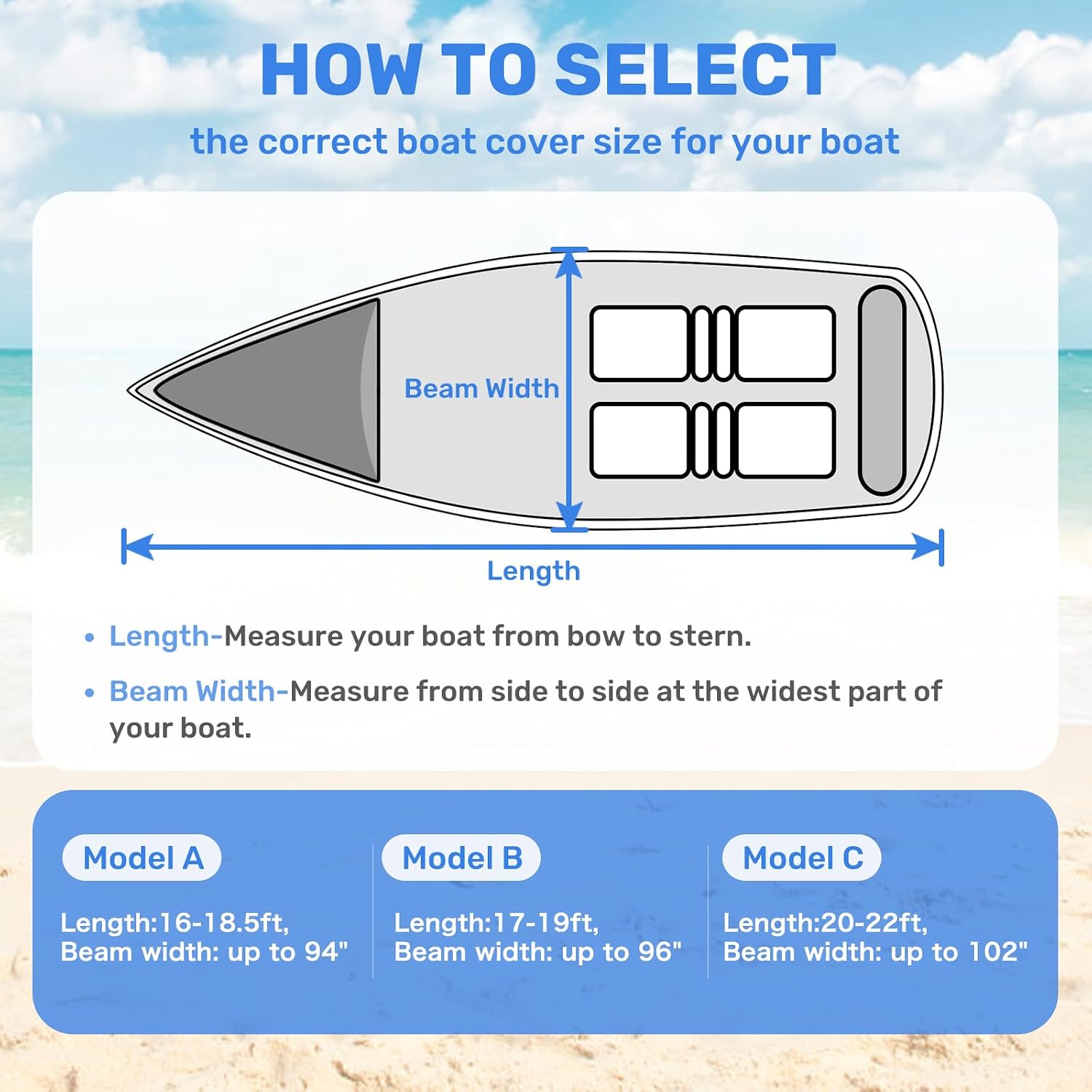 Thumbnail 1 de Mancro Boat Cover 16–18.5 ft