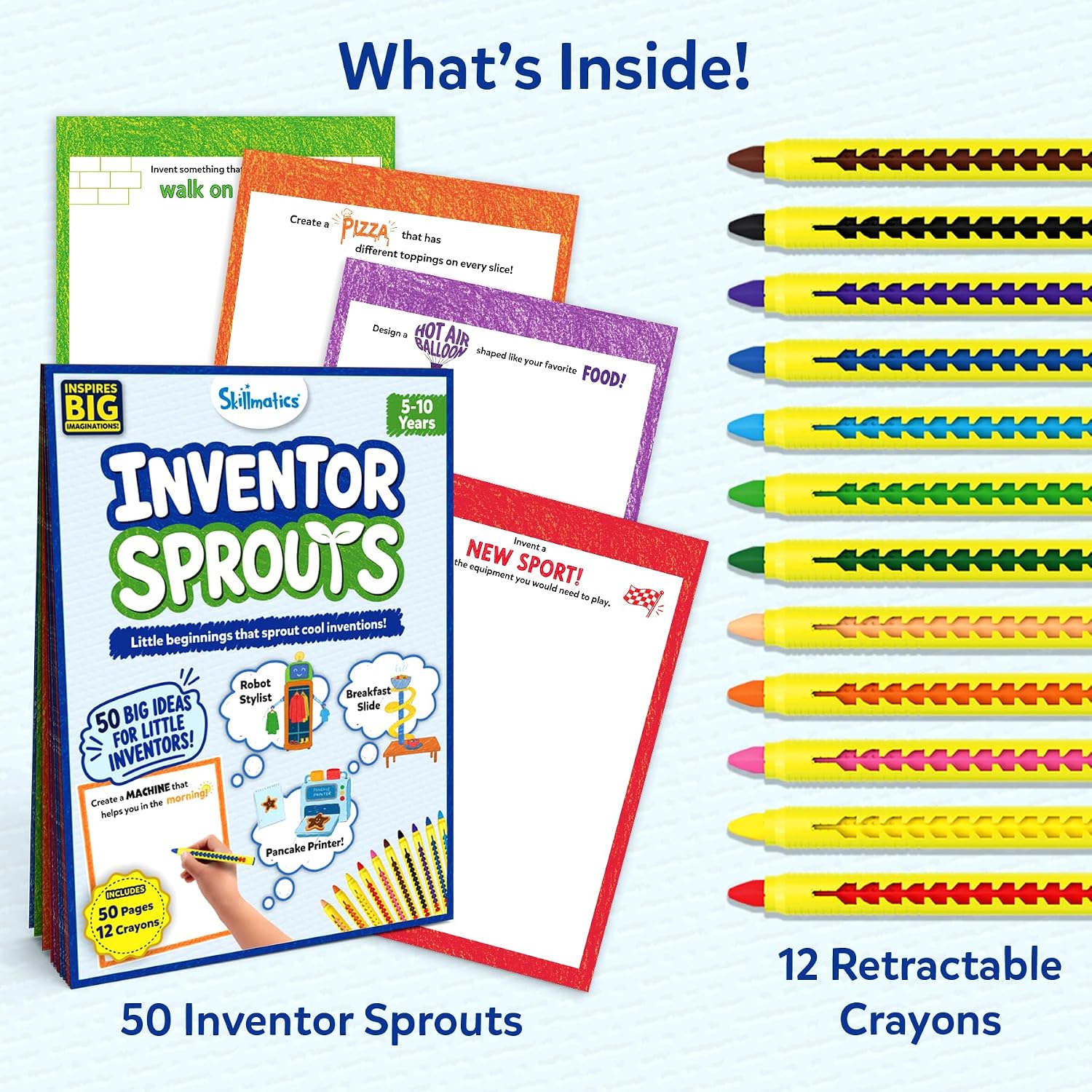 Detalle 2 de Skillmatics Invention Drawing Activity Book, 8.8 × 6.5 in