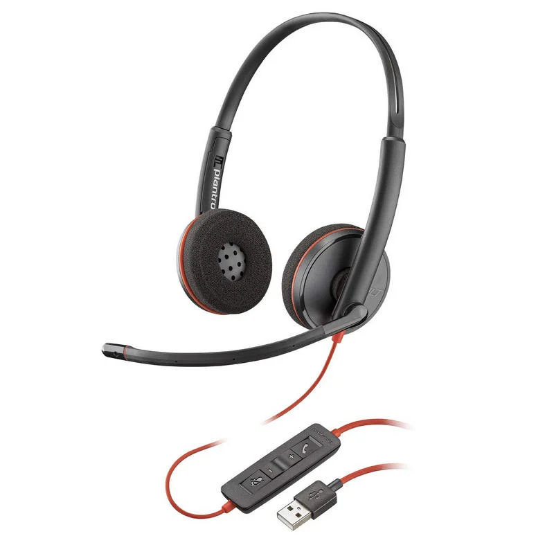 Detalle de Plantronics Blackwire 3220: Auriculares USB con micrófono