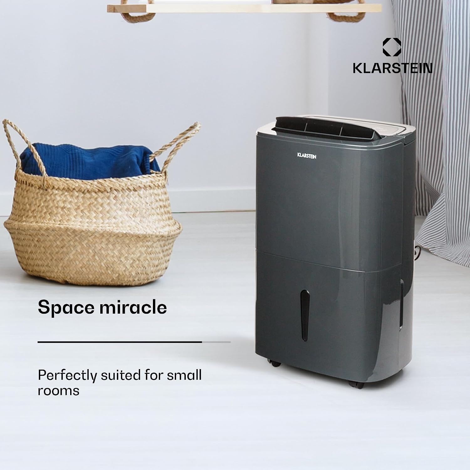 Detalle de Klarstein DXJ2-DryFy-20-grey 20L Dehumidifier and Air Purifier