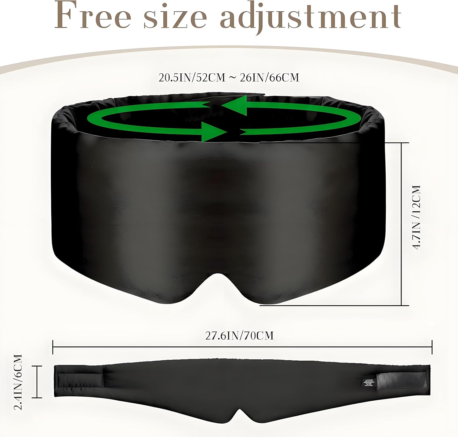 Detalle 2 de Mulberry Silk Sleep Mask for Travel and Sleep