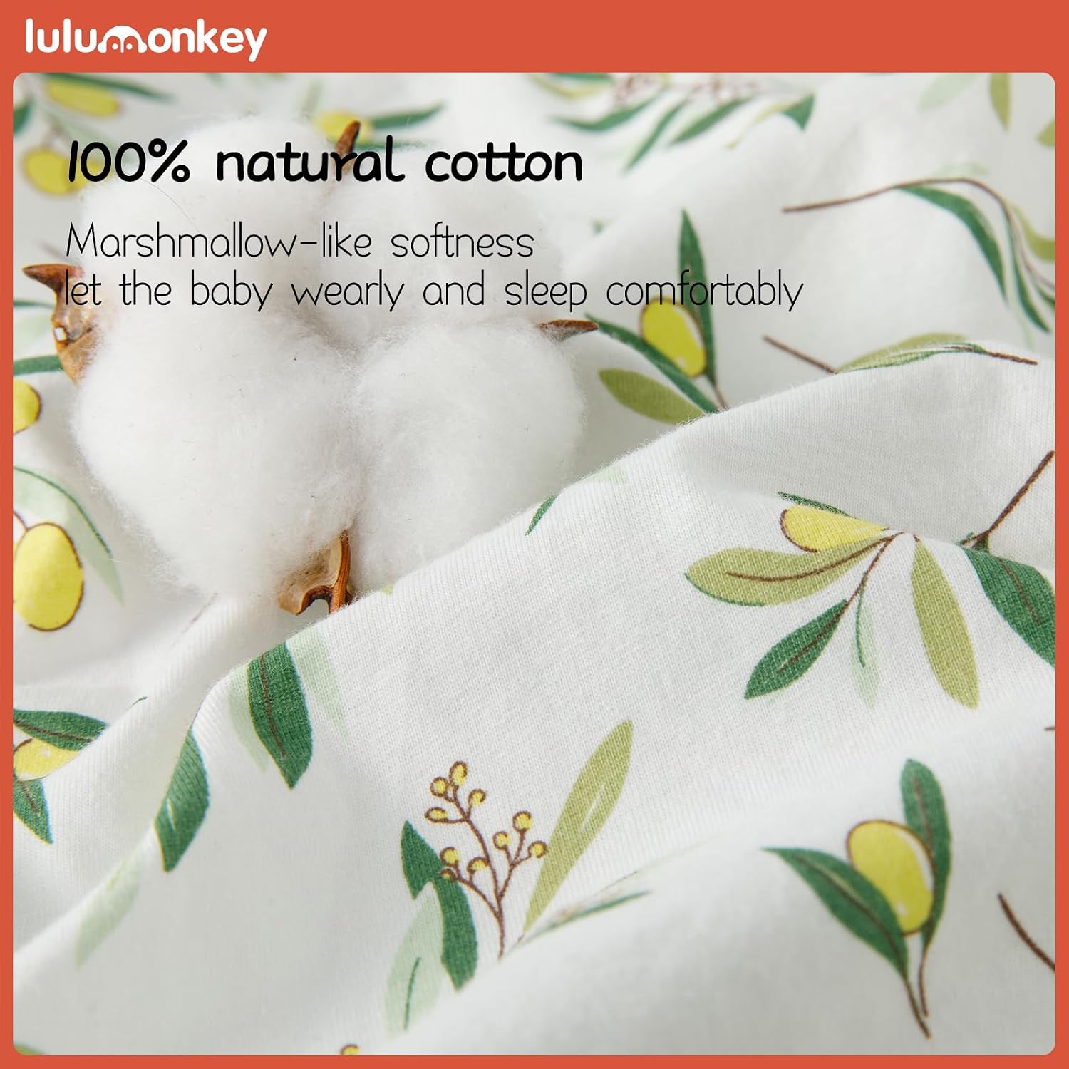 Thumbnail 2 de LULUMONKEY Baby Summer Sleeping Bag 2 Pack (0.5 TOG) cotton newborn sleep sack for 6–18 months