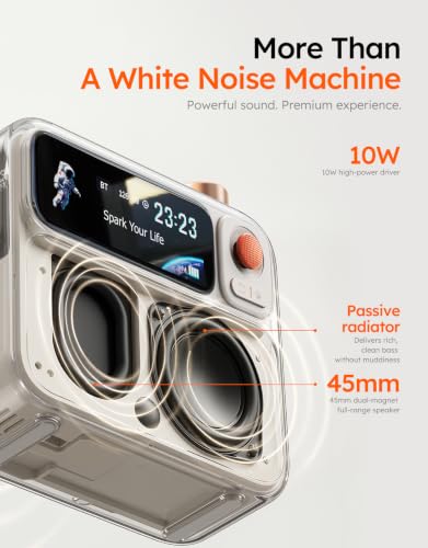Thumbnail 5 de Divoom Flowtoo White Noise Machine, Bluetooth Speaker & Alarm Clock (White)
