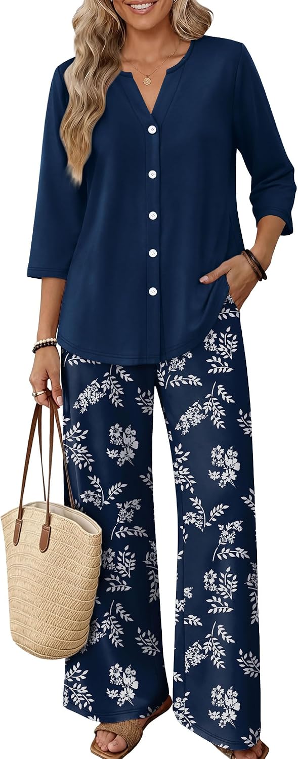 Thumbnail 6 de OFEEFAN Women's Loungewear Set, Polyester Blend
