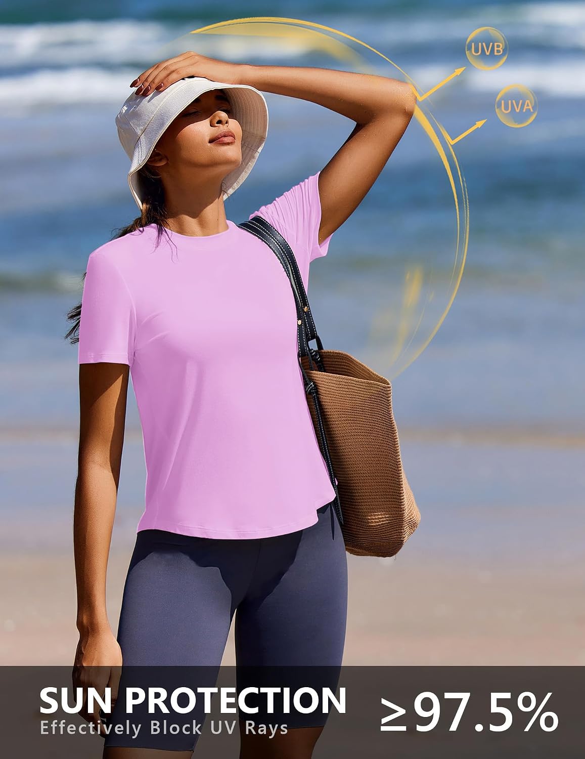 Thumbnail 3 de PINSPARK Soft Workout Tops for Women with UPF 50+ Sun Protection
