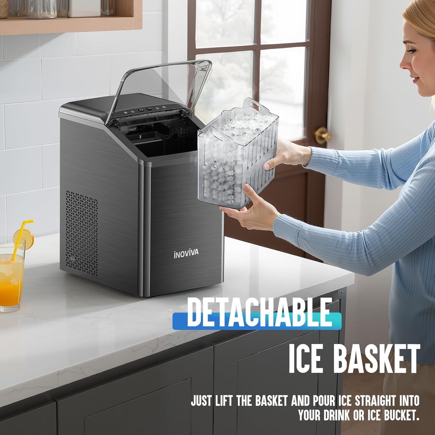 Detalle 2 de Inoviva Nugget Ice Maker 40 lb/24 hr