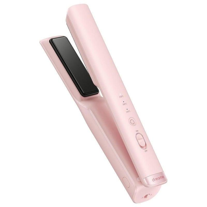 Detalle de dreame Hair Glamour AST14A plancha inalámbrica 2 en 1 rosa