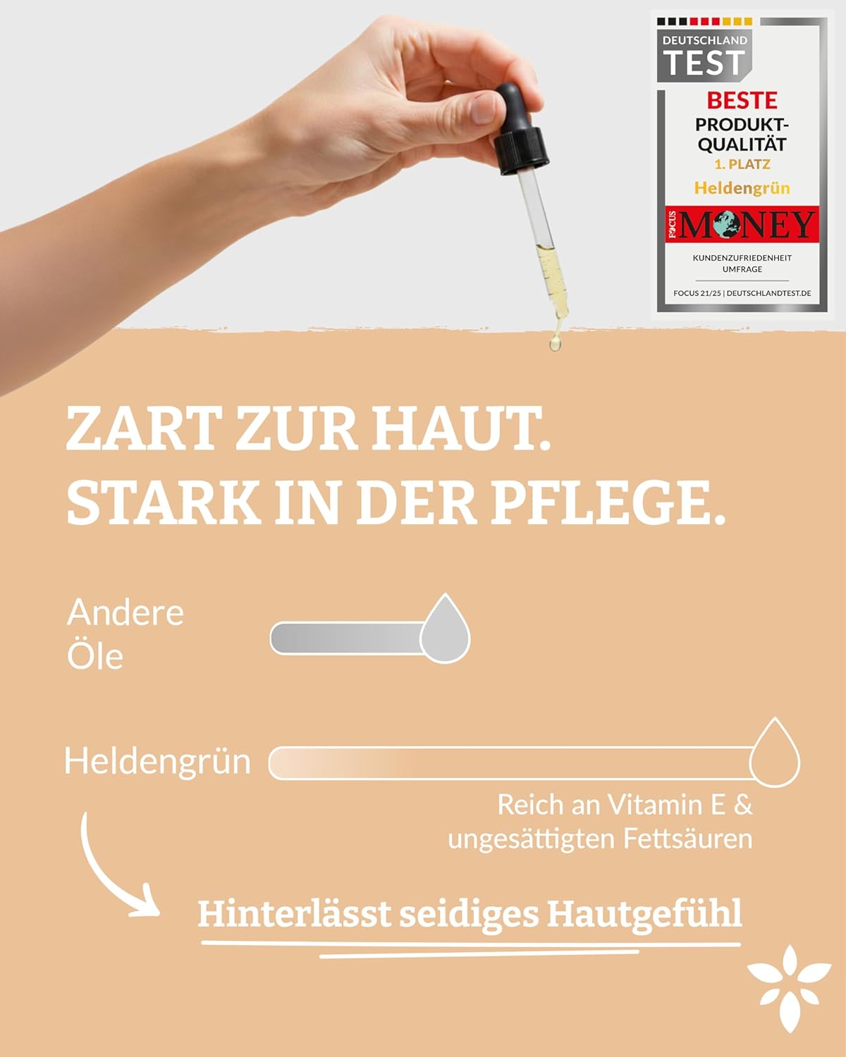 Detalle 2 de Heldengrün Mandelöl Bio 100 ml
