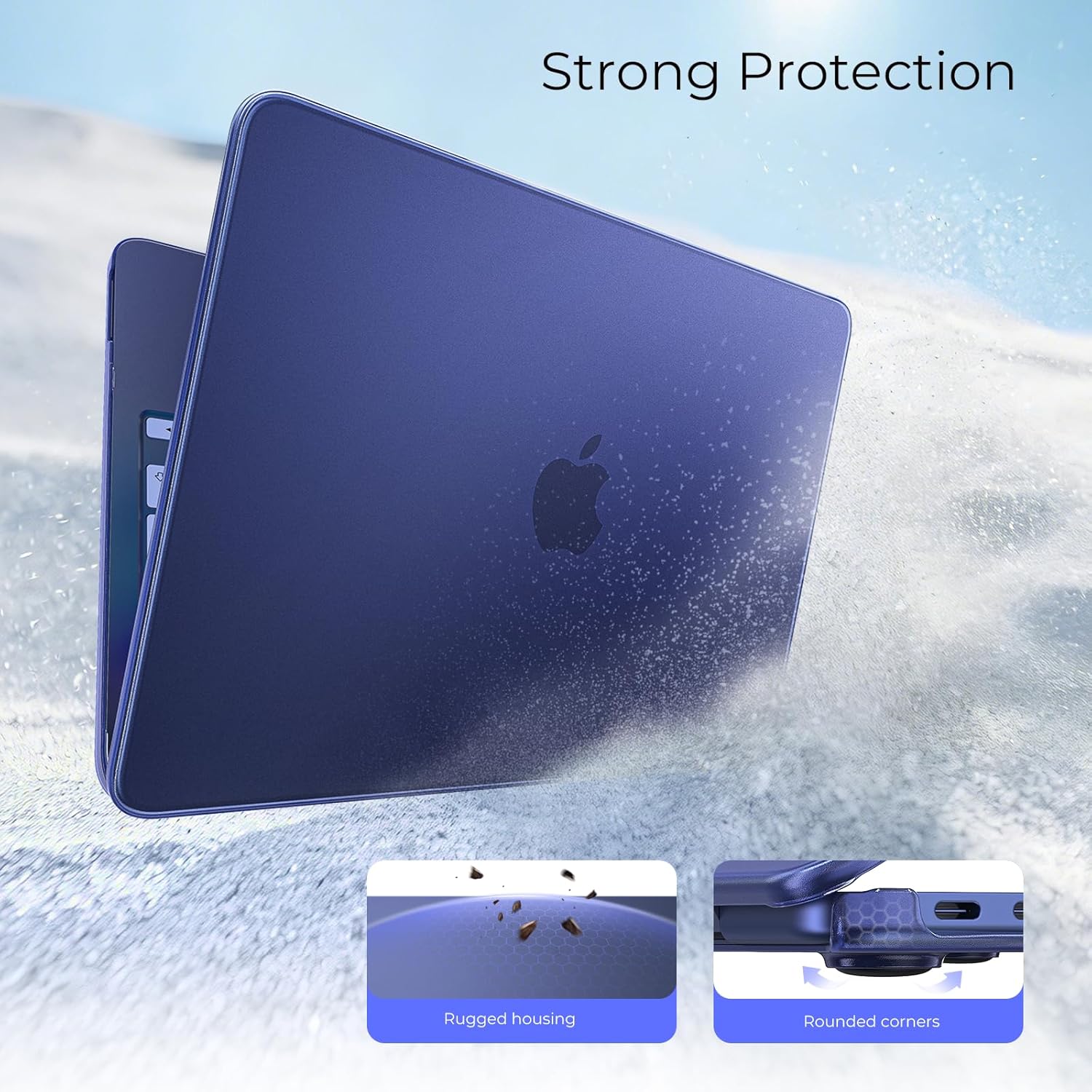 Thumbnail 5 de BlueSwan 13-inch MacBook Neo Case (A18 Pro, 2026) – Indigo Matte Protective Skin