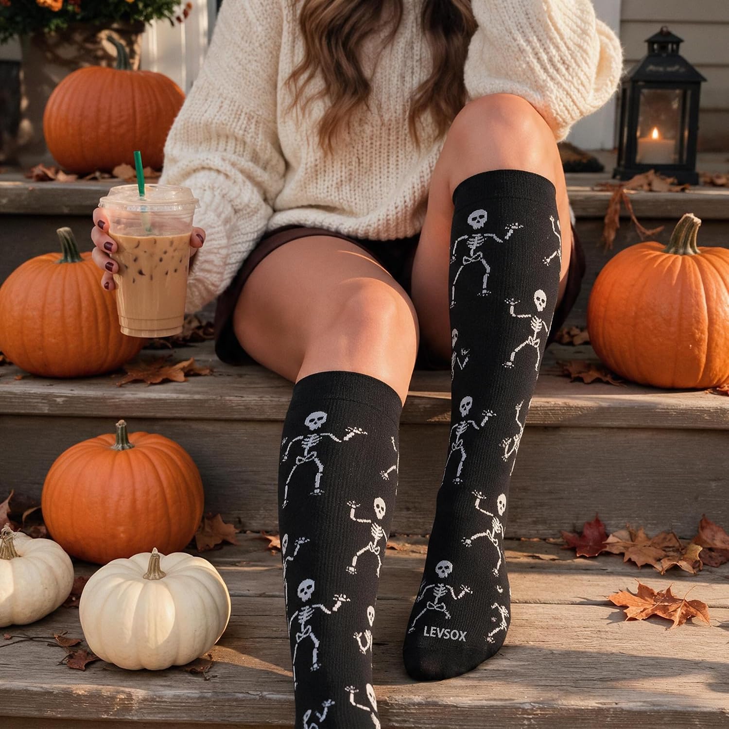 Detalle de LEVSOX 20-30 mmHg Compression Socks for Women and Men
