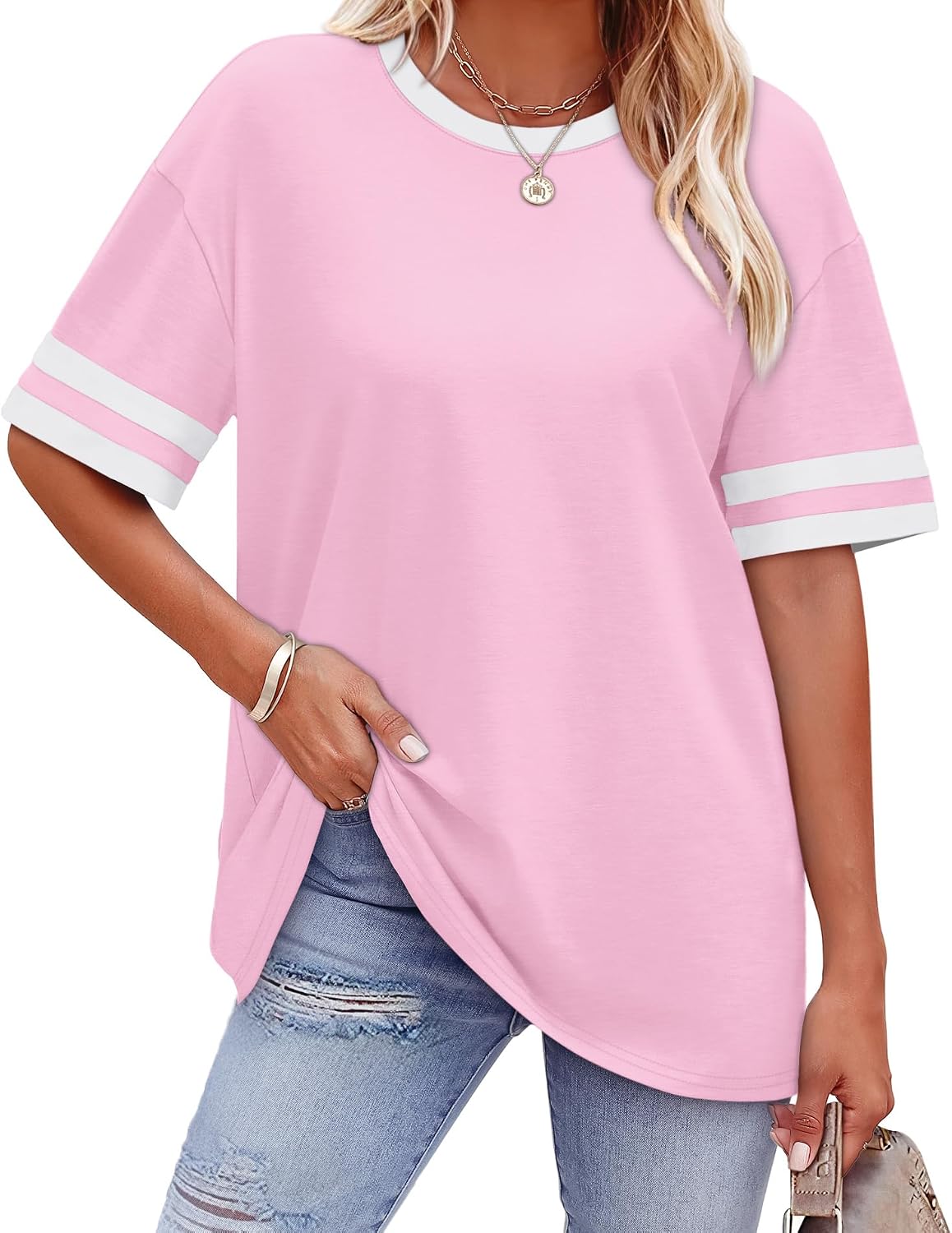 Detalle de WIHOLL Color Block T-Shirt 2026