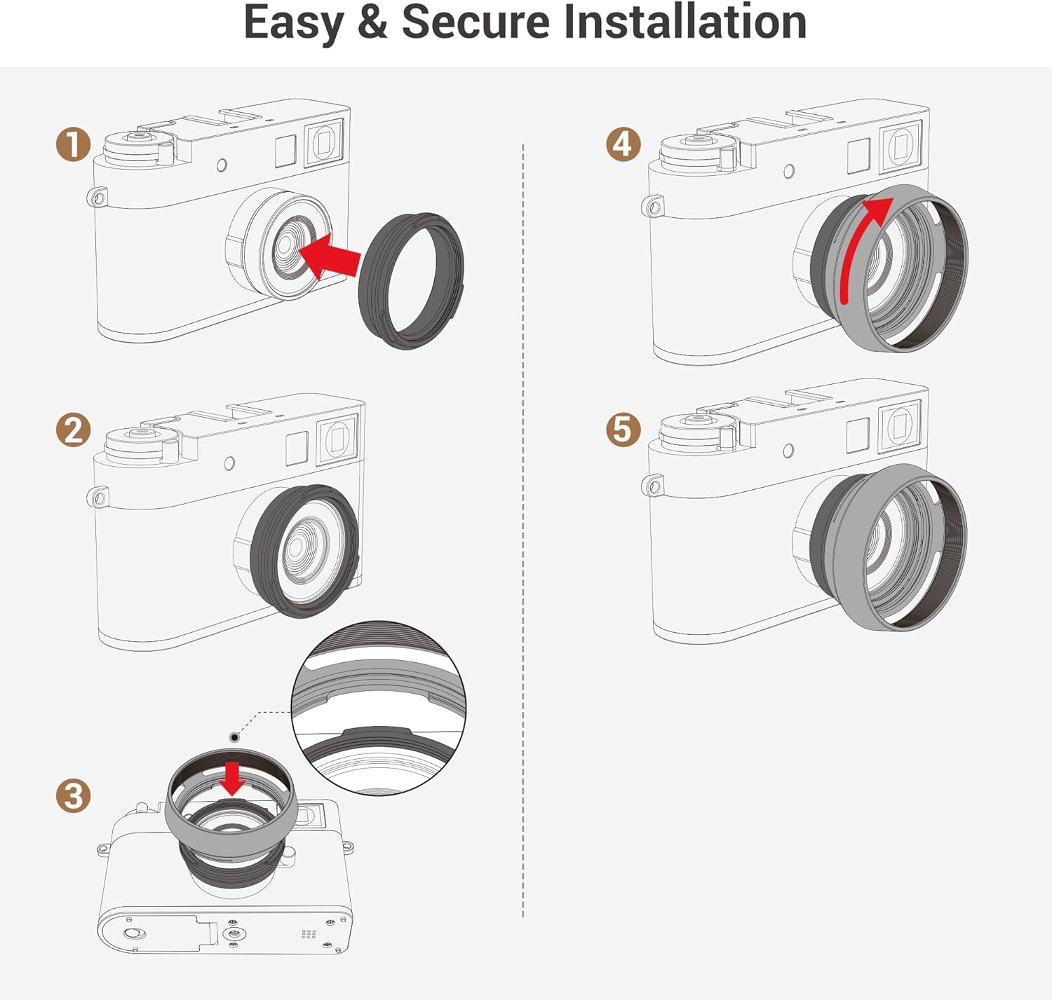 Thumbnail 5 de JJC Lens Hood for Fujifilm X, 37 mm