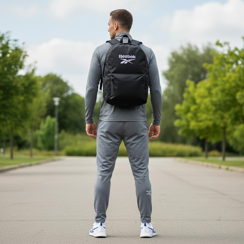 Thumbnail 1 de Reebok Carson Zaino nero in poliestere con scomparto imbottito per PC fino a 15,6”
