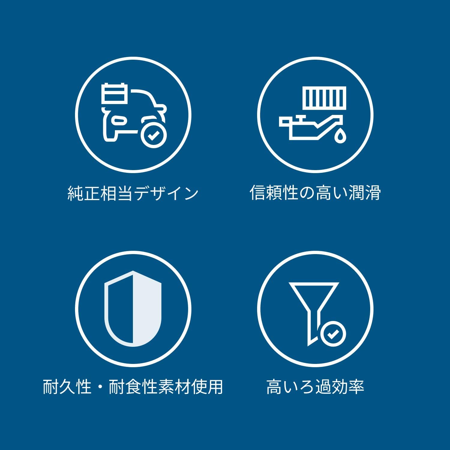Detalle de BOSCH F026407022 輸入車用オイルフィルター スマート・ルノー対応
