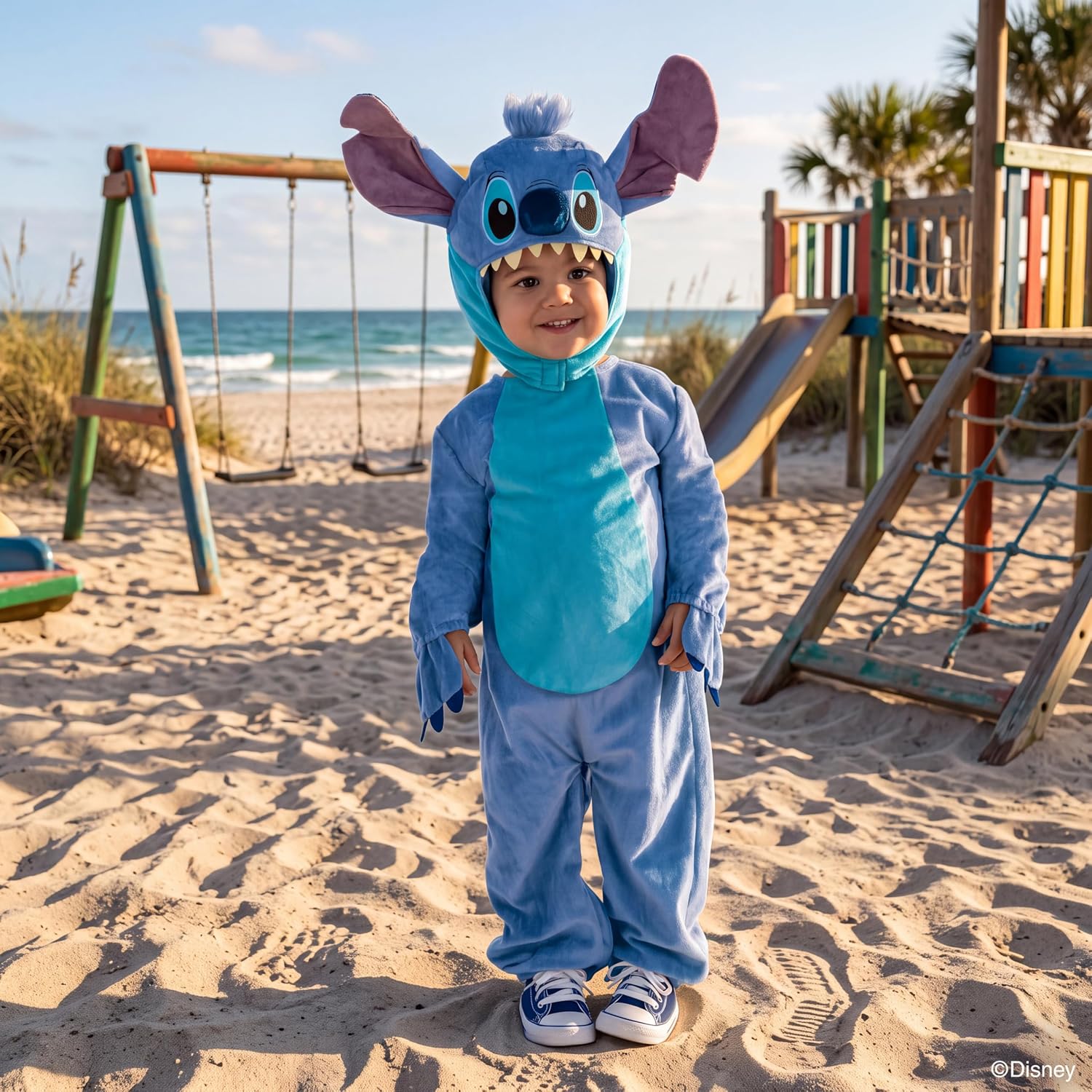 Thumbnail 6 de Party City AM8410119 Disney Stitch Toddler Costume with Hood and Stuffed Tail