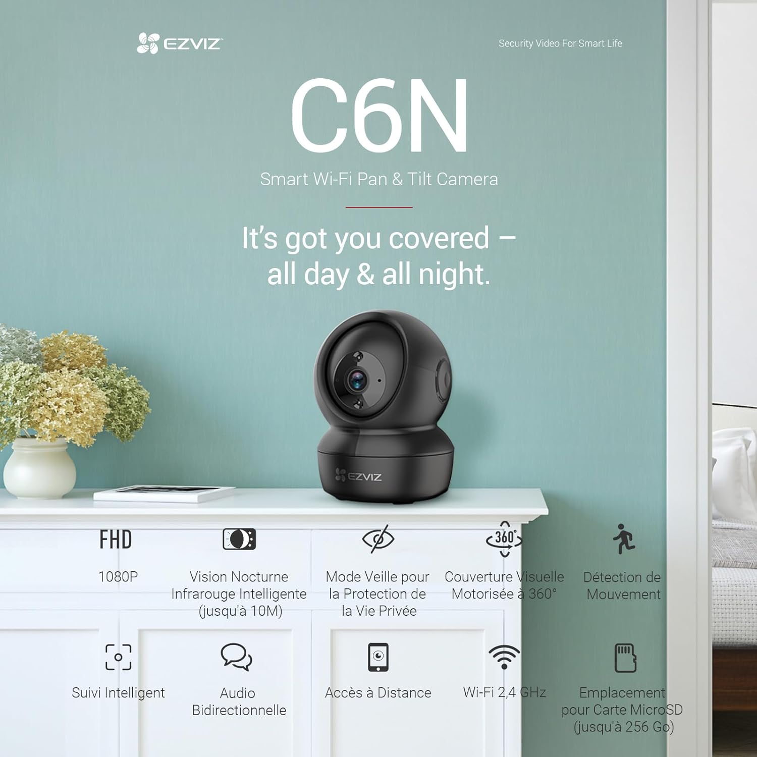 Thumbnail 2 de EZVIZ C6N caméra 1080P surveillance intérieure