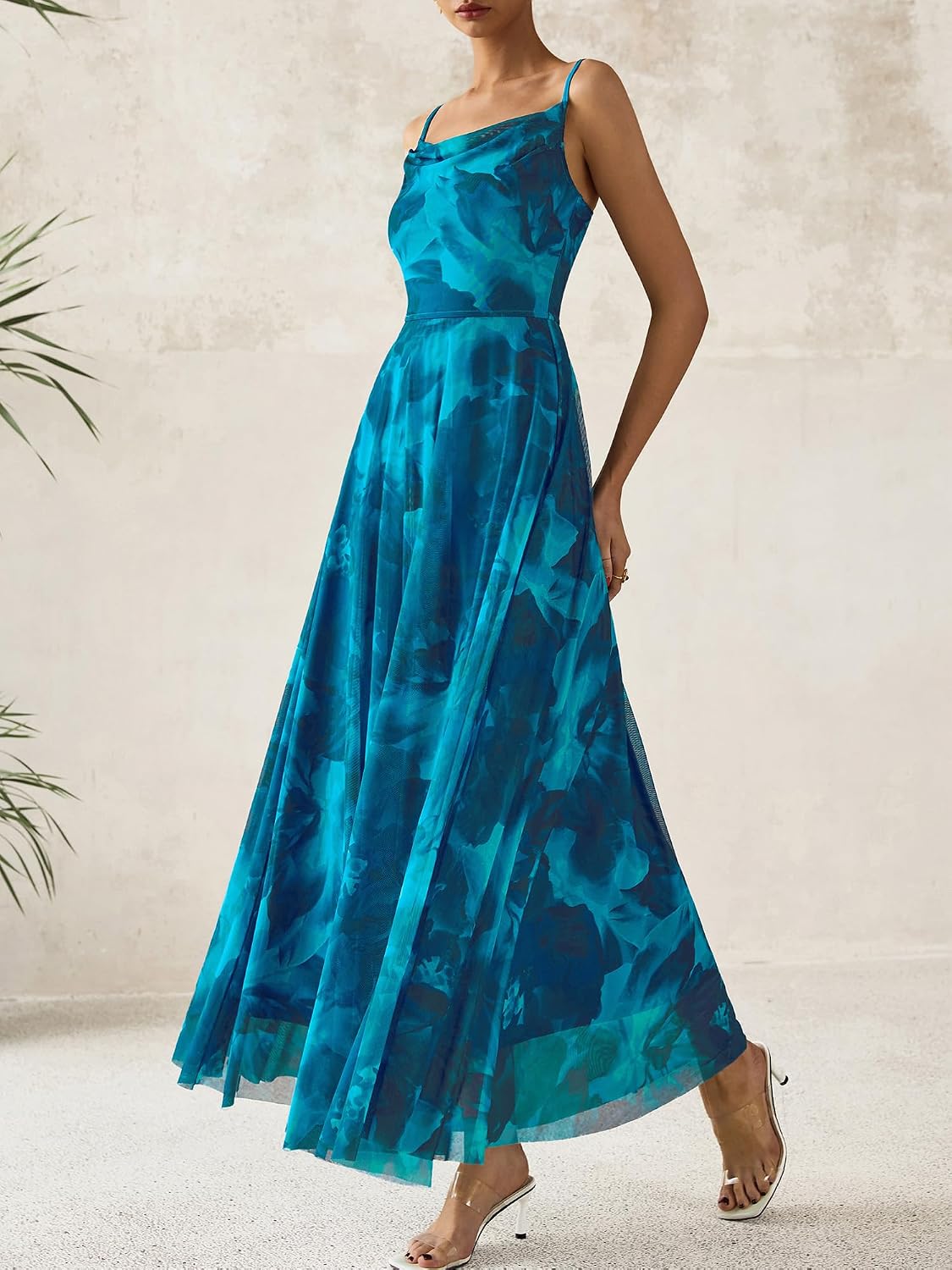 Detalle 2 de BTFBM Summer Floral Maxi Dress: Elegant Boho Beachwear for Warm‑Weather Moments