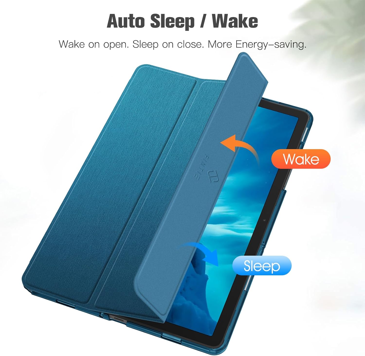 Thumbnail 2 de FINTIE Ultradünne Hülle für Samsung Galaxy Tab A11+ / Tab A9+ (11 Zoll, 2025/2023) inkl. Schutzfolie – Pfauenblau