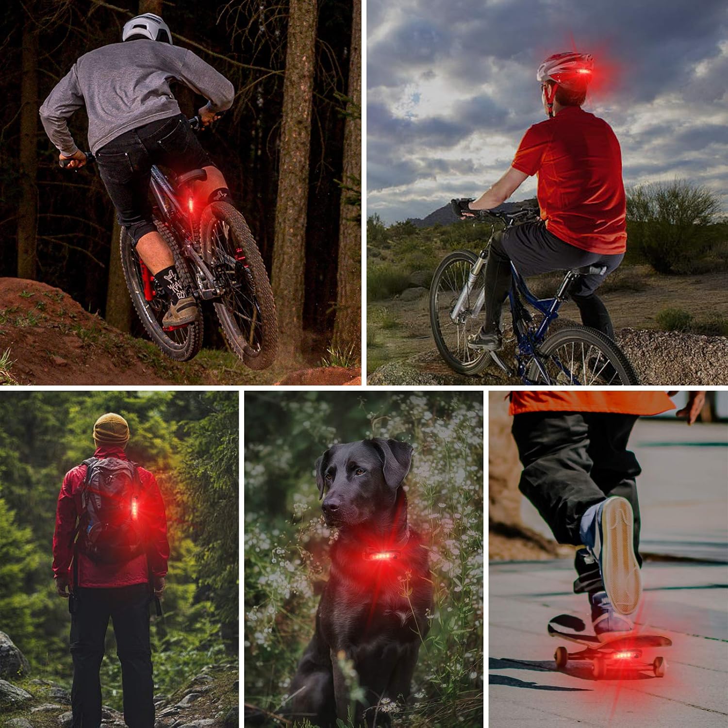 Thumbnail 5 de Defurhome LED Rear Bike Tail Light 2-pack — USB rechargeable