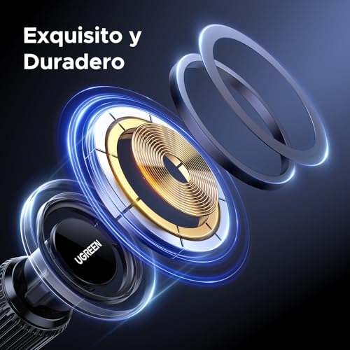 Thumbnail 7 de UGREEN Soporte Móvil Coche MagSafe 360° Rotación – Ventilación de coche con imanes fuertes y gancho metálico