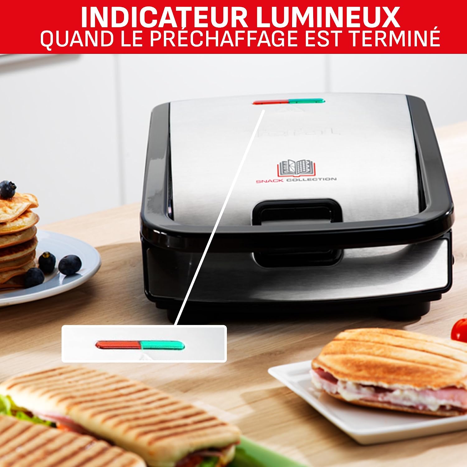 Thumbnail 6 de Tefal Snack Collection met 2 verwisselbare platen voor croques en wafels