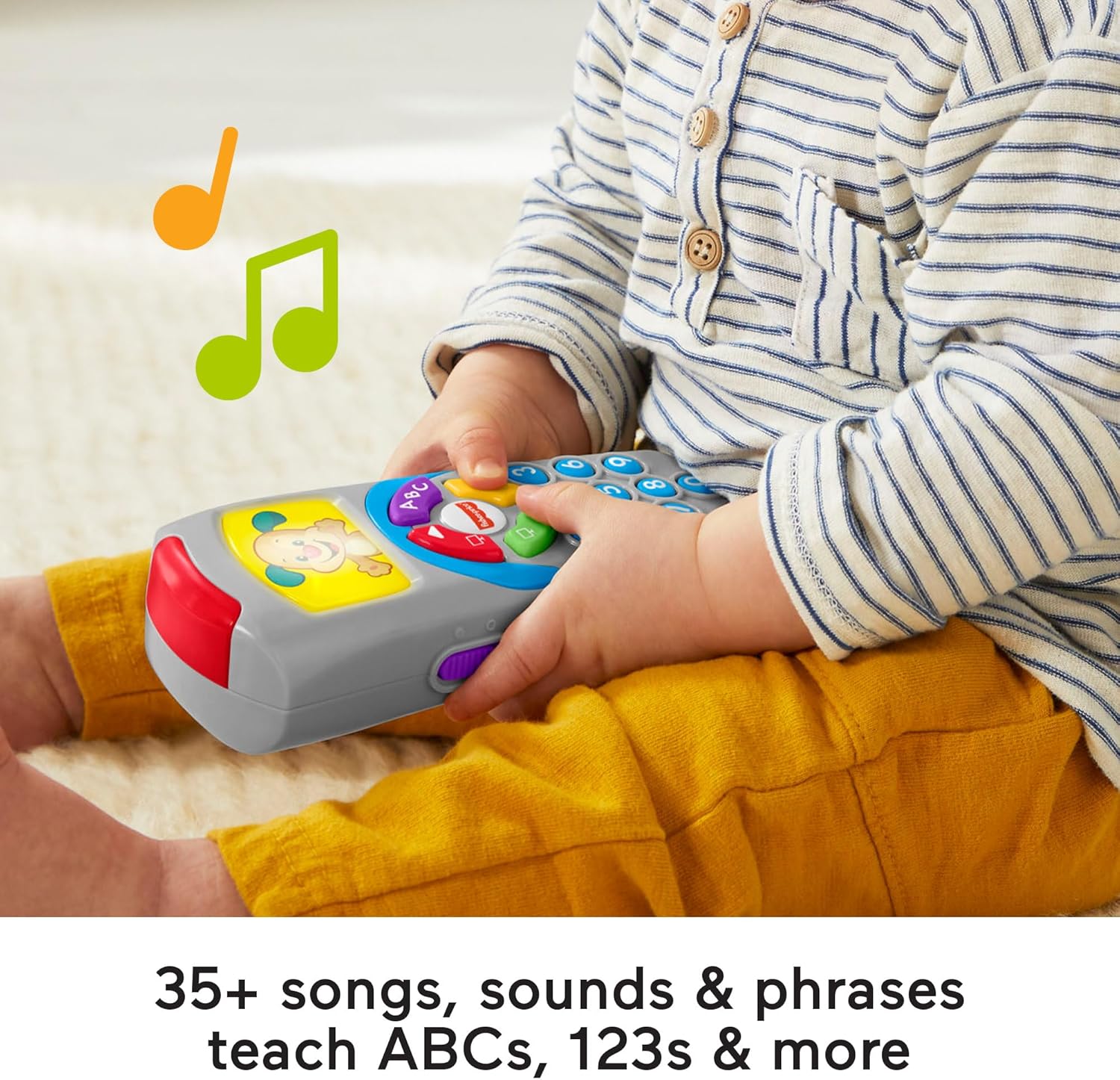 Detalle 2 de Fisher-Price Laugh and Learn Remote (UK English) with Light-Up Screen – DLD30