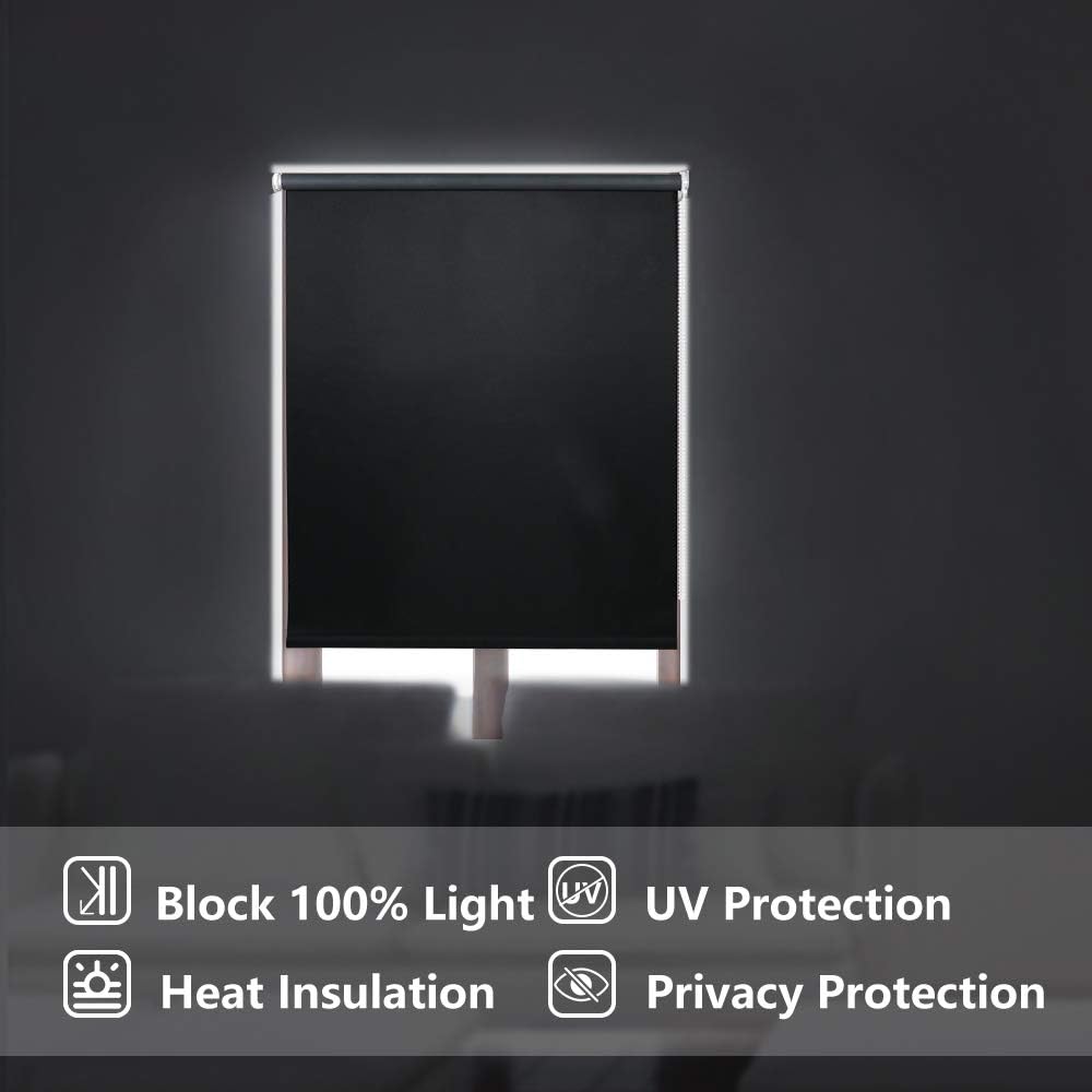 Thumbnail 4 de LUCKUP 71 x 183 cm blackout roller blind