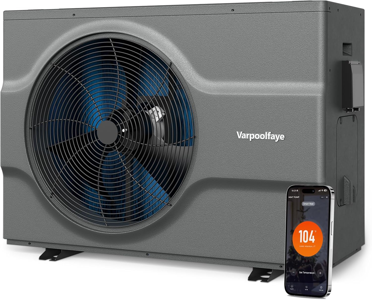 Detalle de Varpoolfaye Pool Heat Pump 65,000 BTU