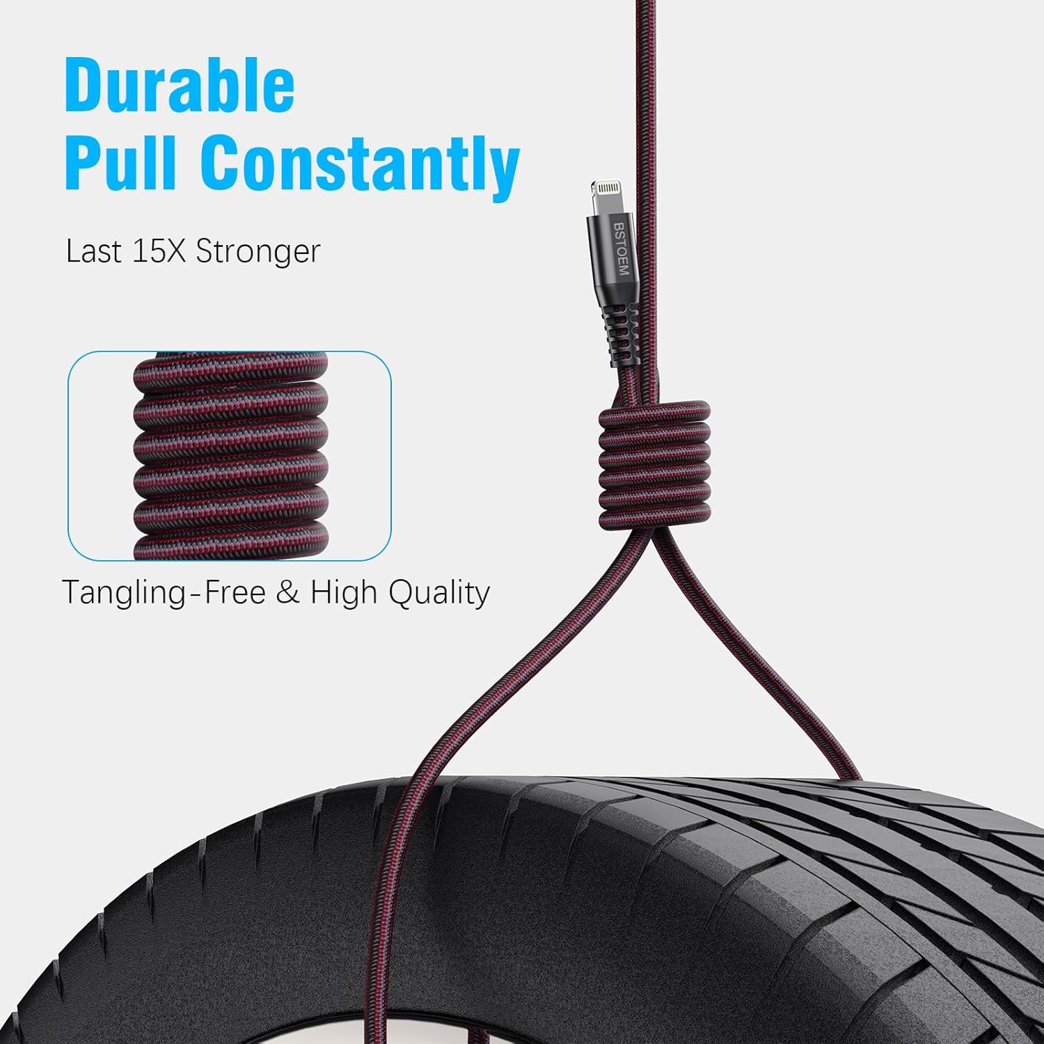 Thumbnail 2 de 2Pack iPhone Lightning Cable 10 Ft