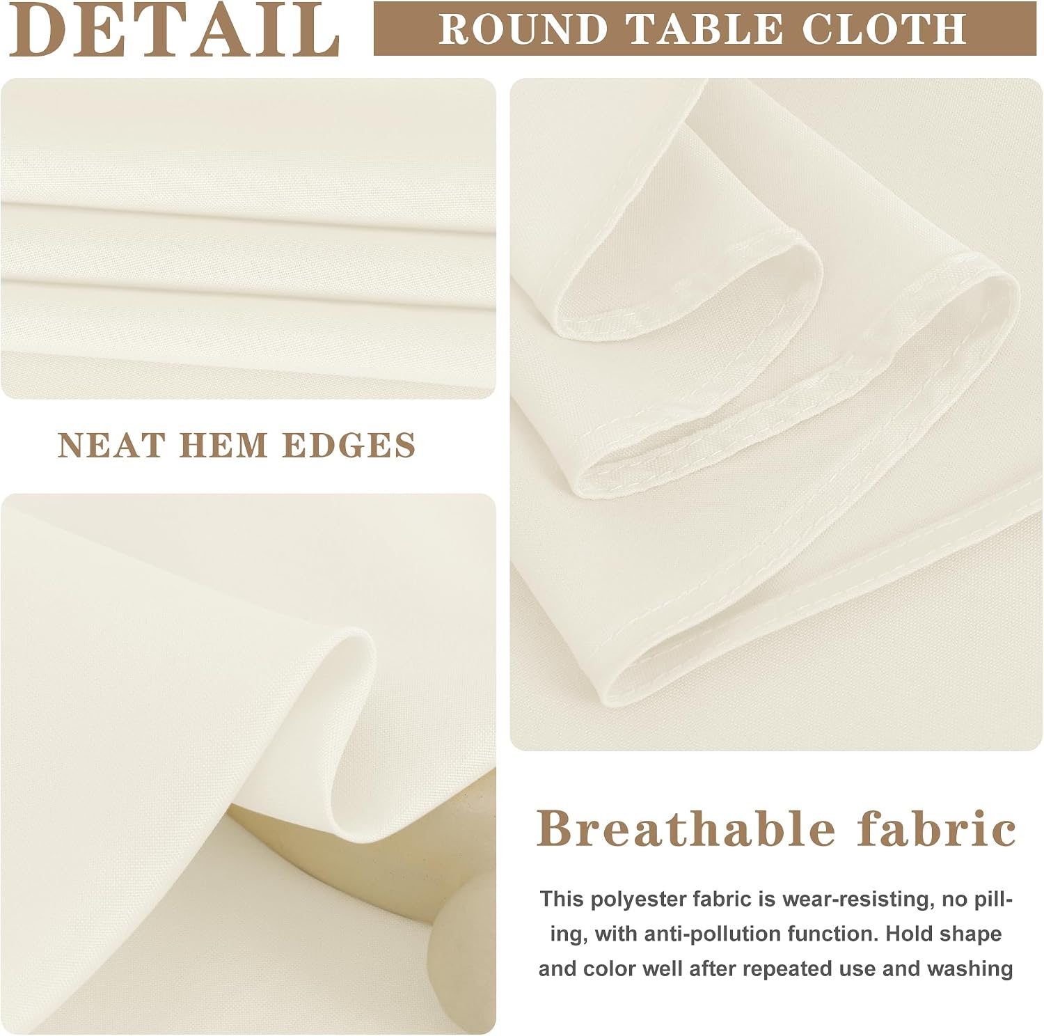 Thumbnail 6 de Fitable Tablecloths 70 x 108 Inch