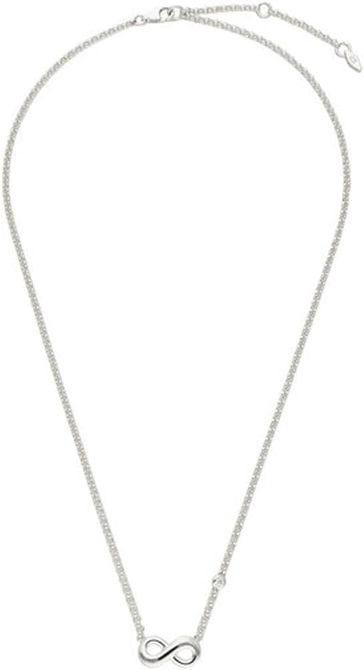 Thumbnail 3 de Fossil Collier pour femme en argent sterling – CZ two tones (or et argent), longueur ajustable