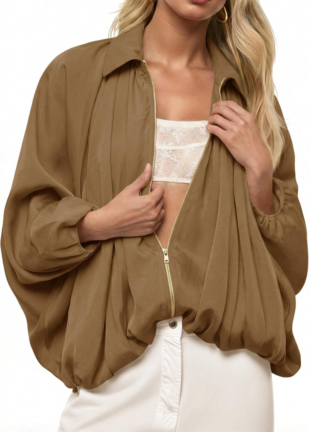 Thumbnail 6 de Tankaneo Women's Bomber Jacket, Oversized