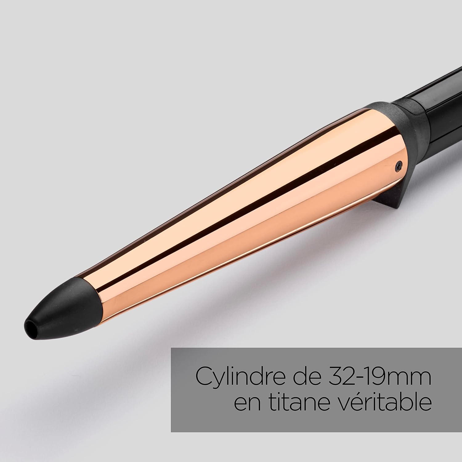 Detalle de BaByliss C458E Boucleur Salon Brilliance Conical : des boucles naturelles en quelques passes