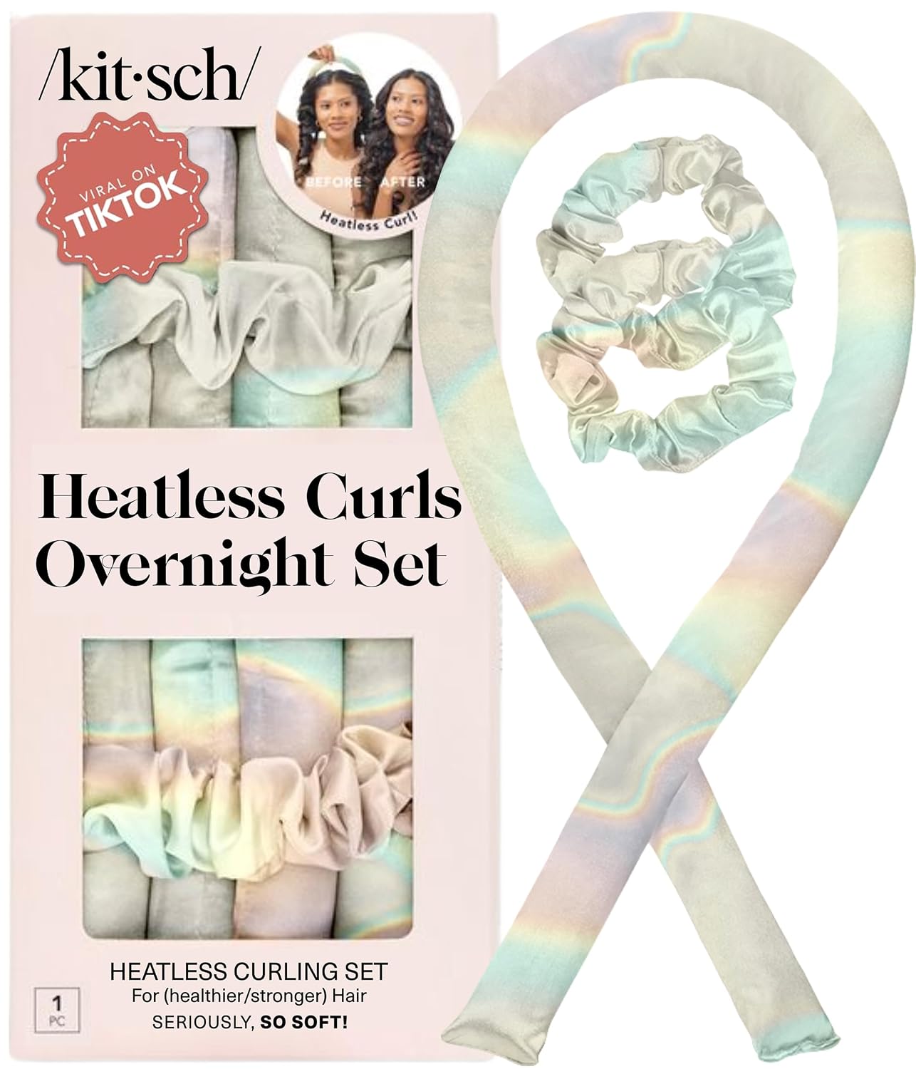 Detalle de Kitsch Satin Heatless Curling Set 34" ๐โ