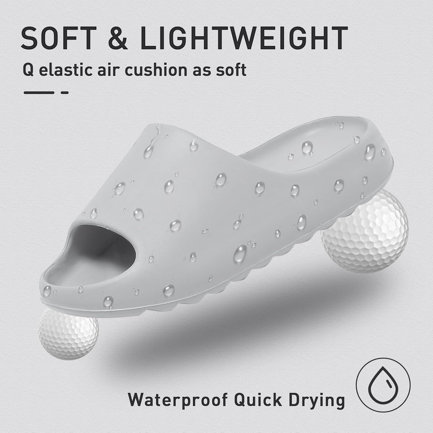 Detalle de Cloud Sliders for Men and Women: Super Comfy Soft Pillow Slides