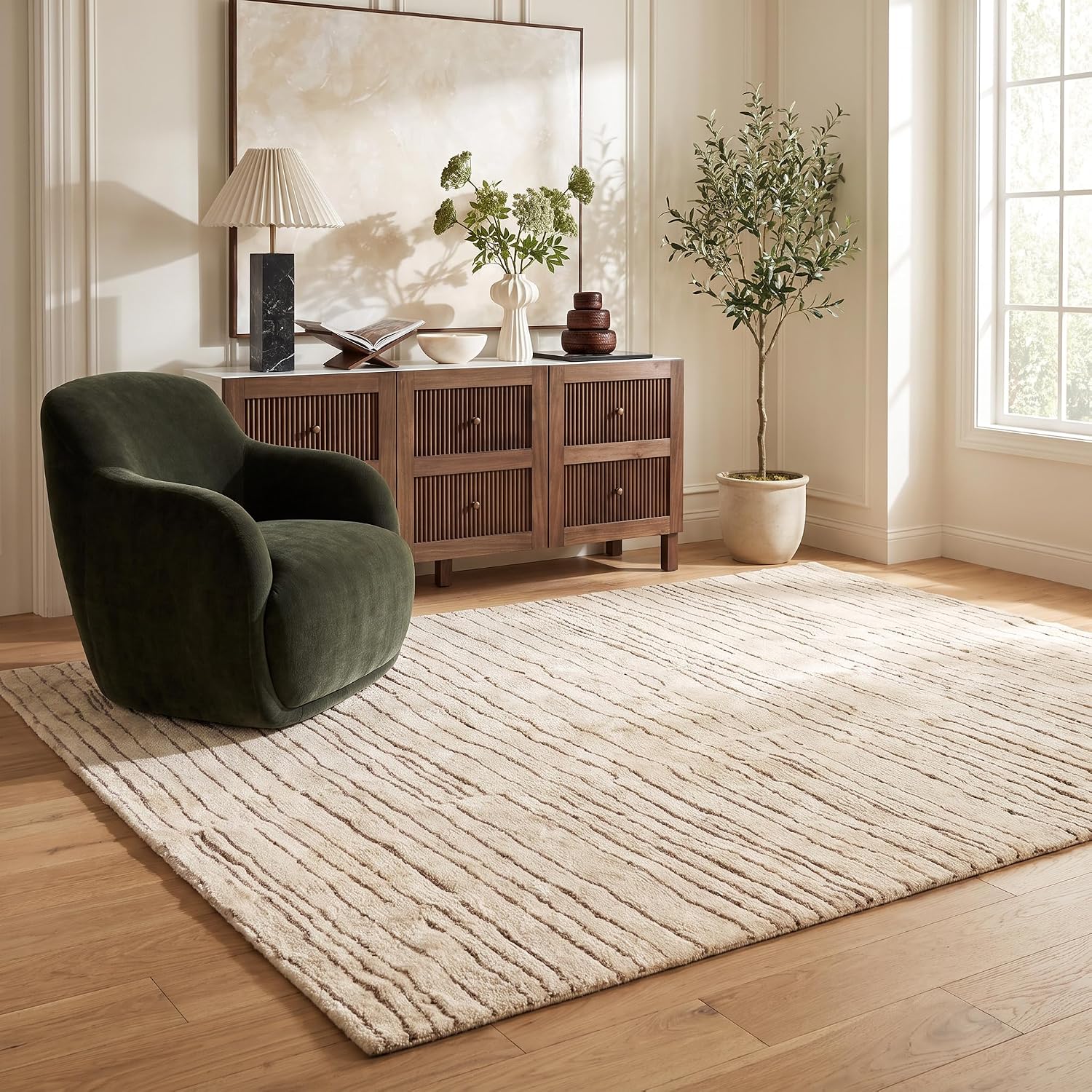 Thumbnail 5 de Rug Branch striped area rug 5' x 8