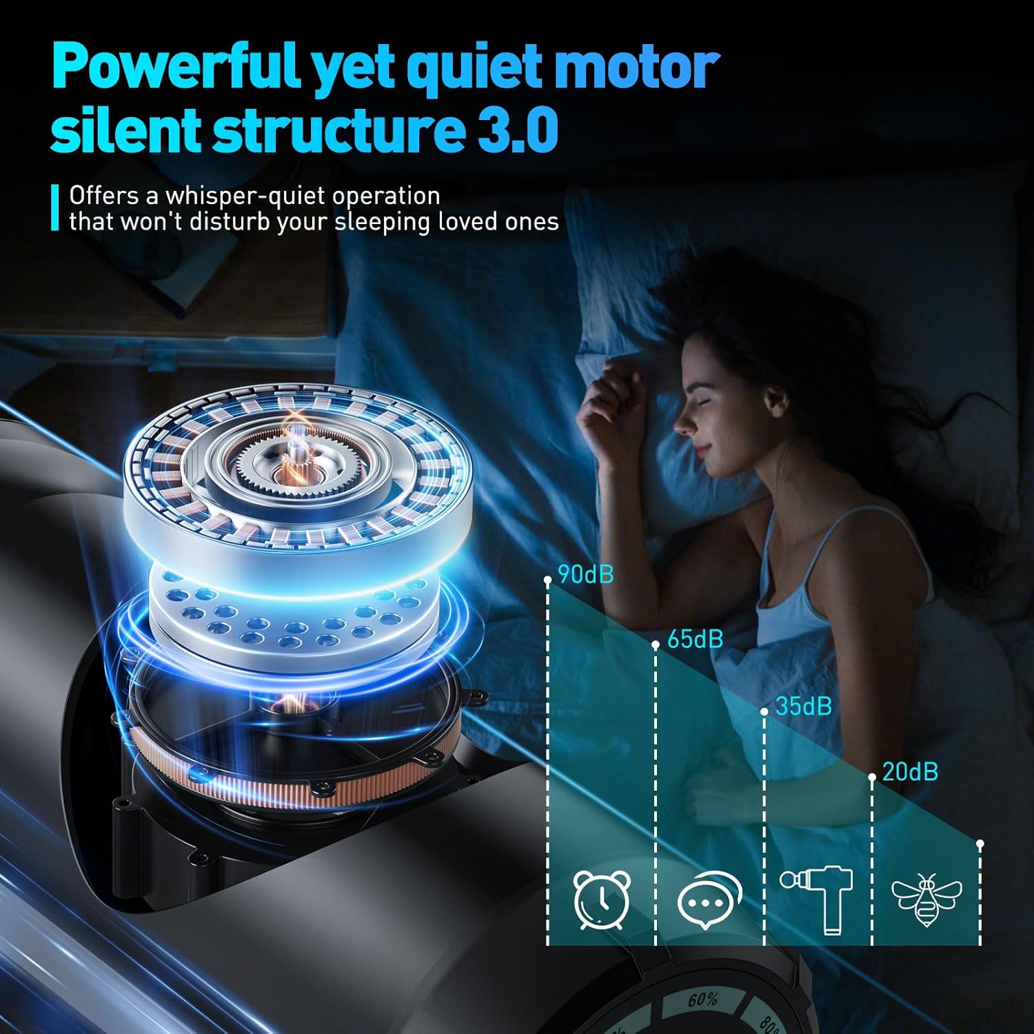 Thumbnail 2 de Massage Gun Deep Tissue Percussion Massager 30-speed
