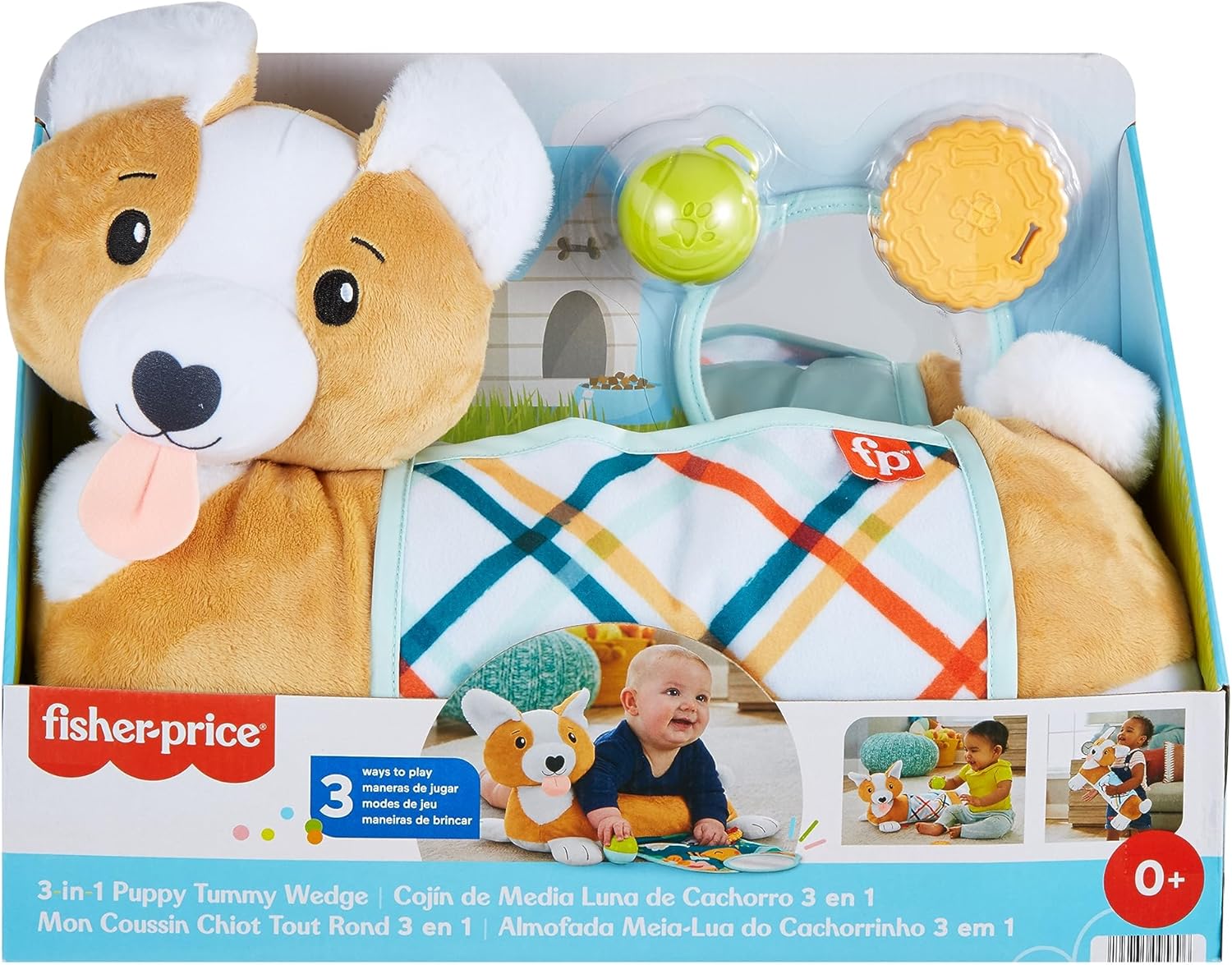 Thumbnail 6 de Fisher-Price Mon Coussin Chiot 3 en 1 — Jouet d’éveil peluche HJW10