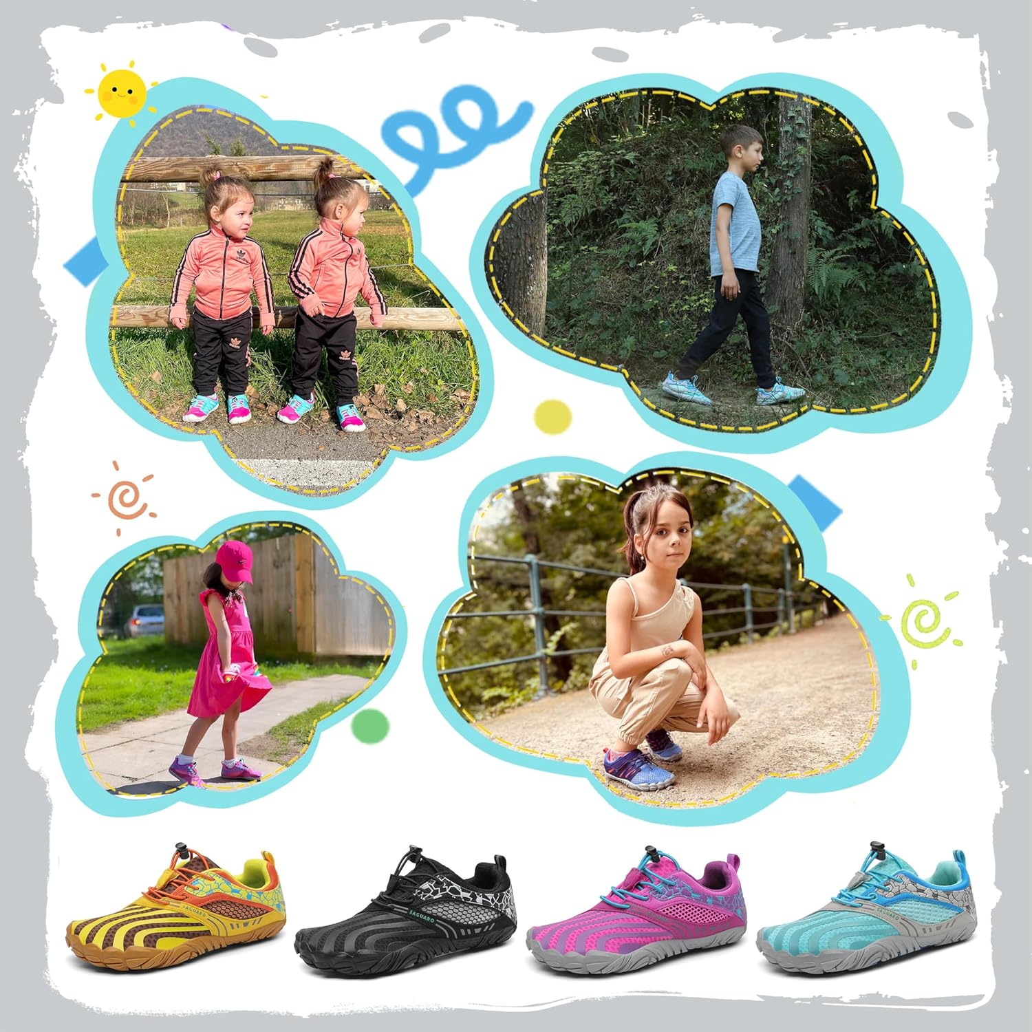 Thumbnail 6 de SAGUARO Barfußschuhe Kinder Outdoor – flexible Minimalistenschuhe für Jungen und Mädchen, Gr. 24–36