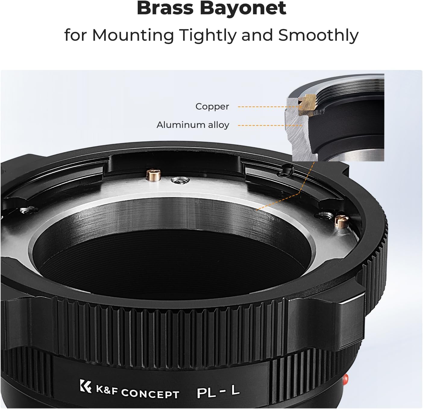 Thumbnail 1 de K&F CONCEPT PL‑L Mount Adapter für L‑Mount