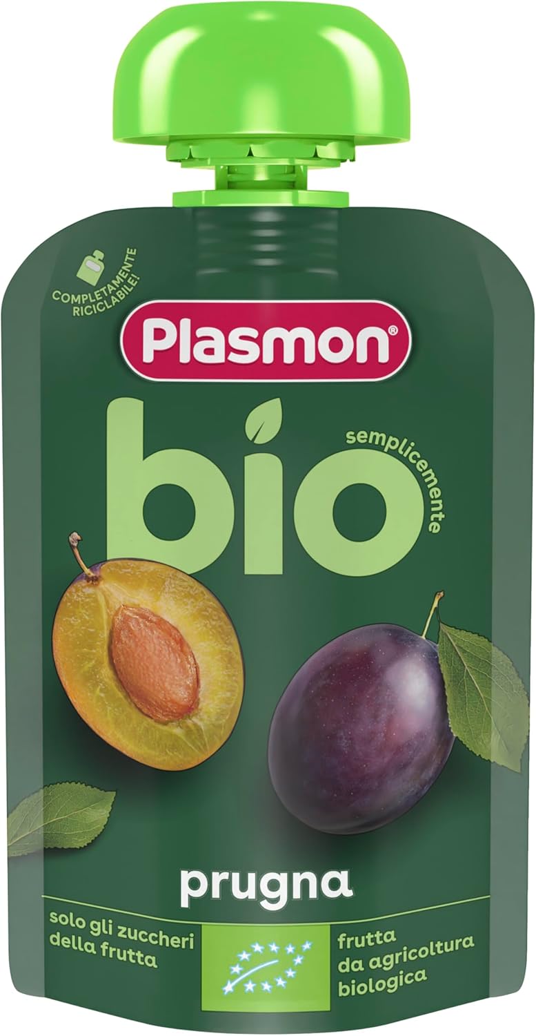 Thumbnail 2 de Plasmon BIO Pouch Prugna 100g (6 Pezzi) — Frutta Biologica In Passato Prugna