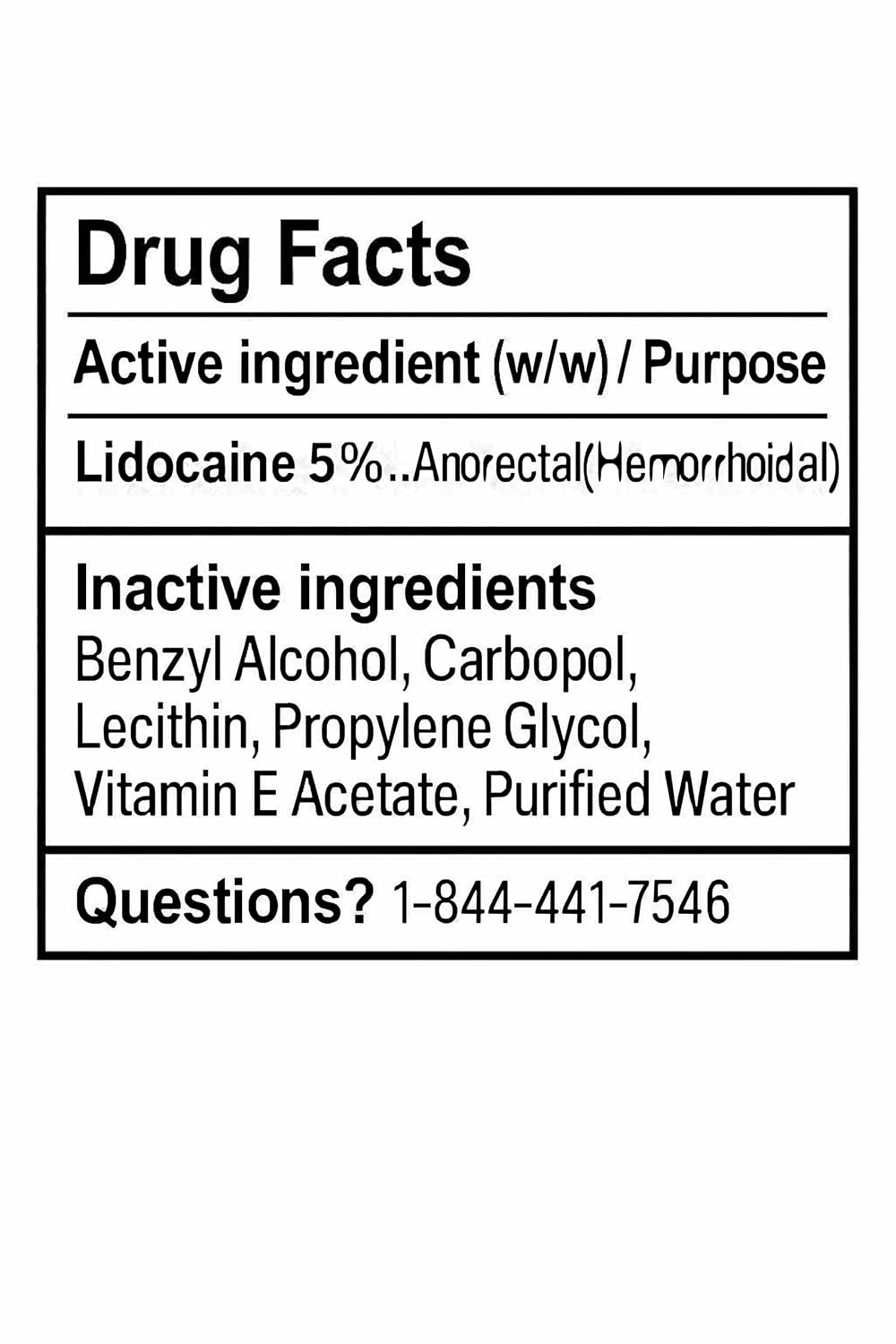 Detalle 1 de Zensa ZENSA-1PK 5% Lidocaine Numbing Cream, 30g Water-Based Formula